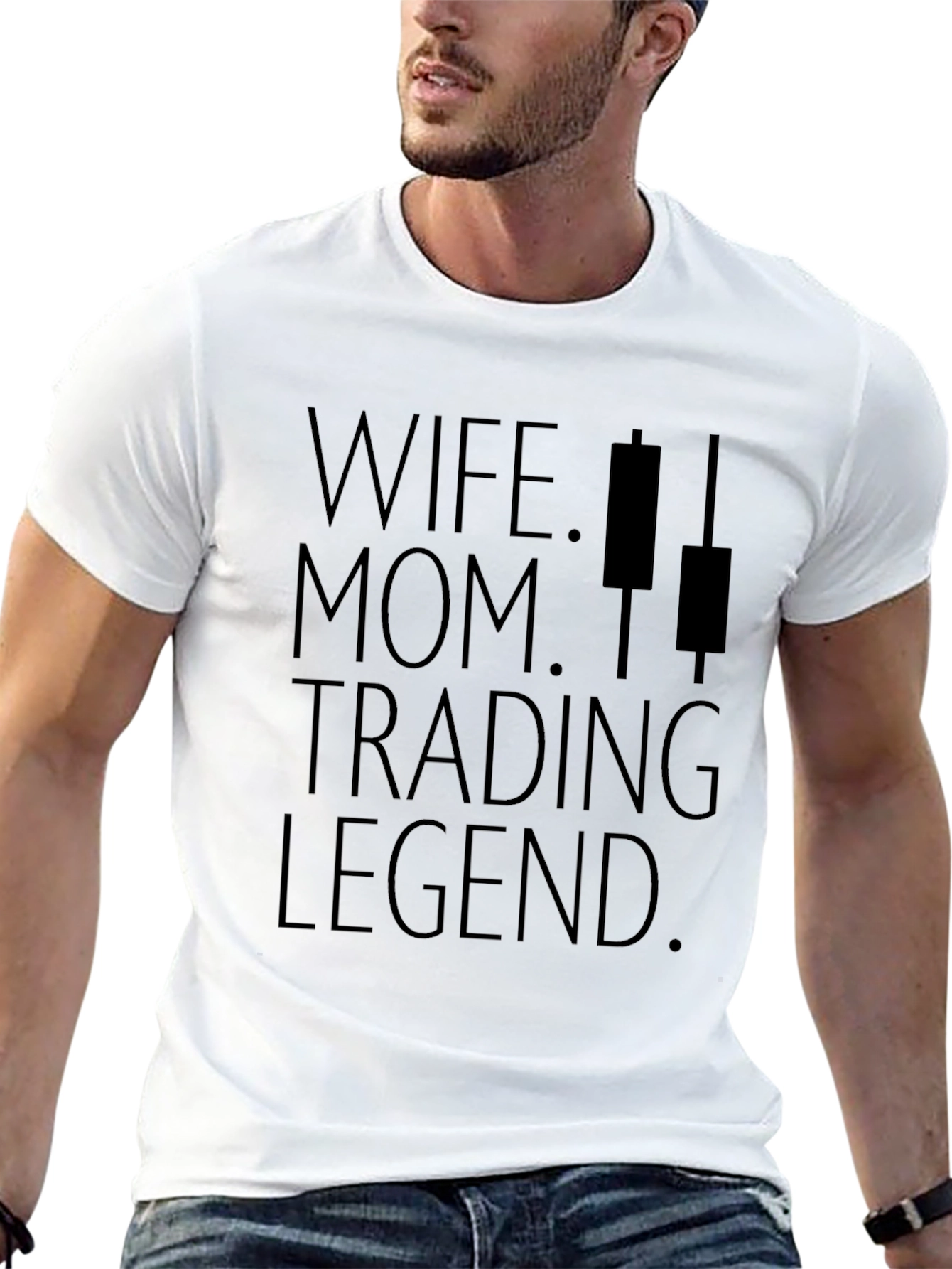 Black Wife Mom Trading Legend Graphic Tee - Black view 13