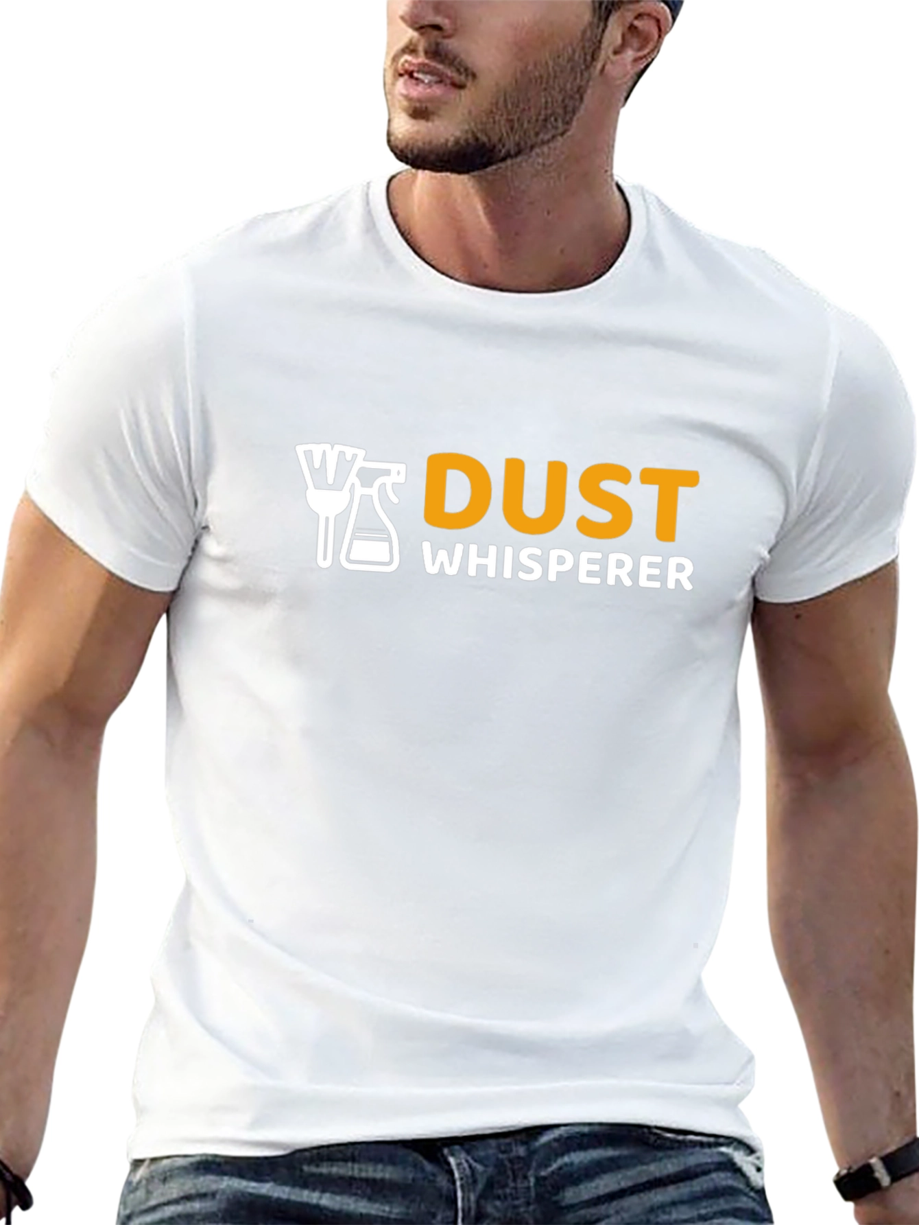 Black Dust Whisperer Graphic Tee - Cleaning Humor T-Shirt view 13