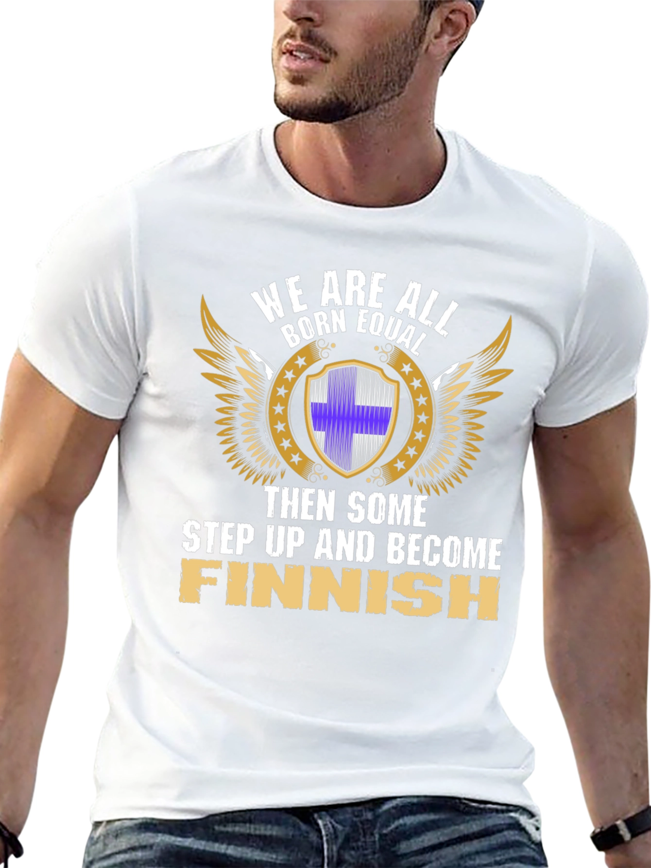 Finnish Pride T-Shirt - Born Equal Design - 13