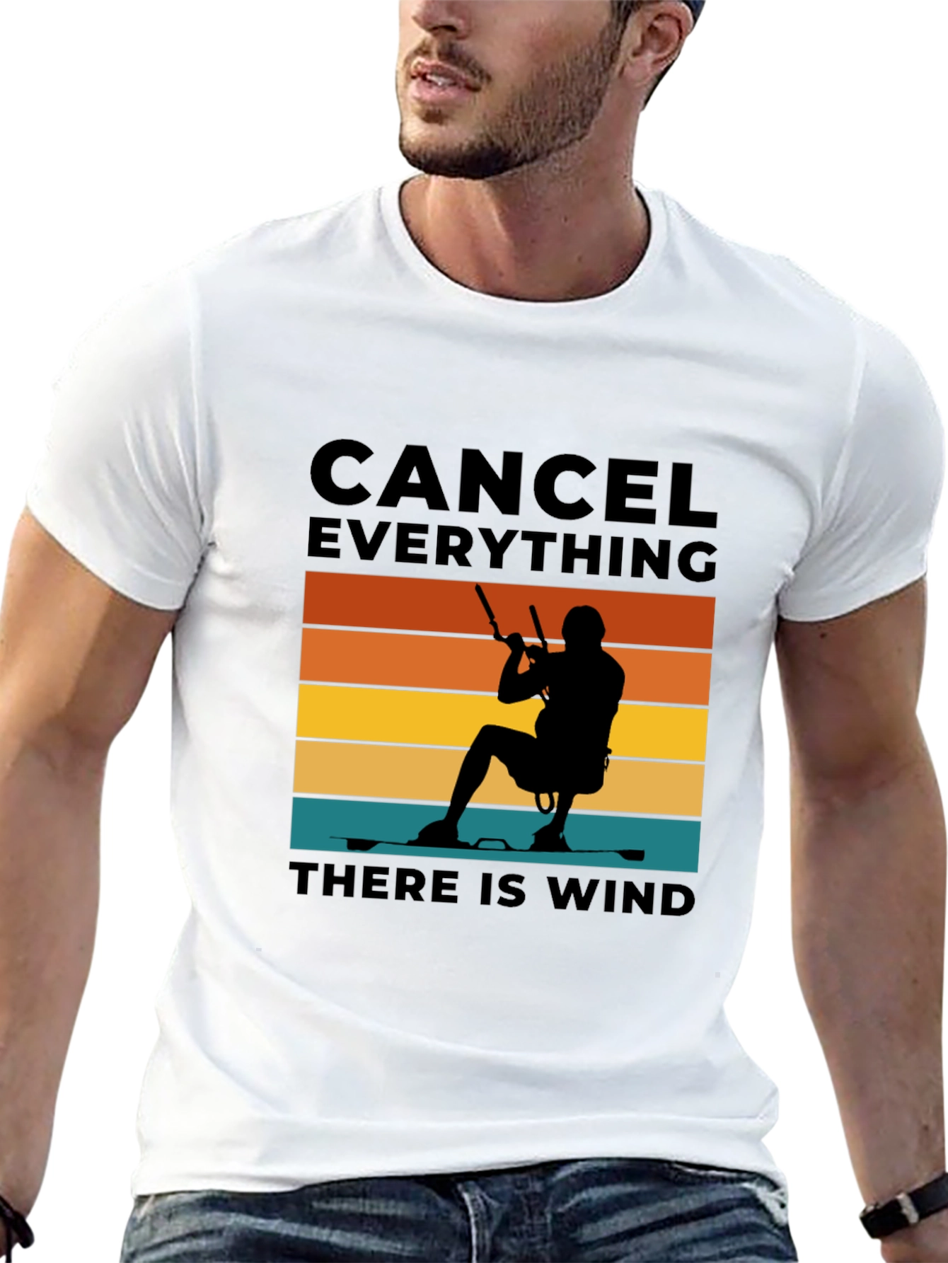 Black Cancel Everything Wind T-Shirt view 13