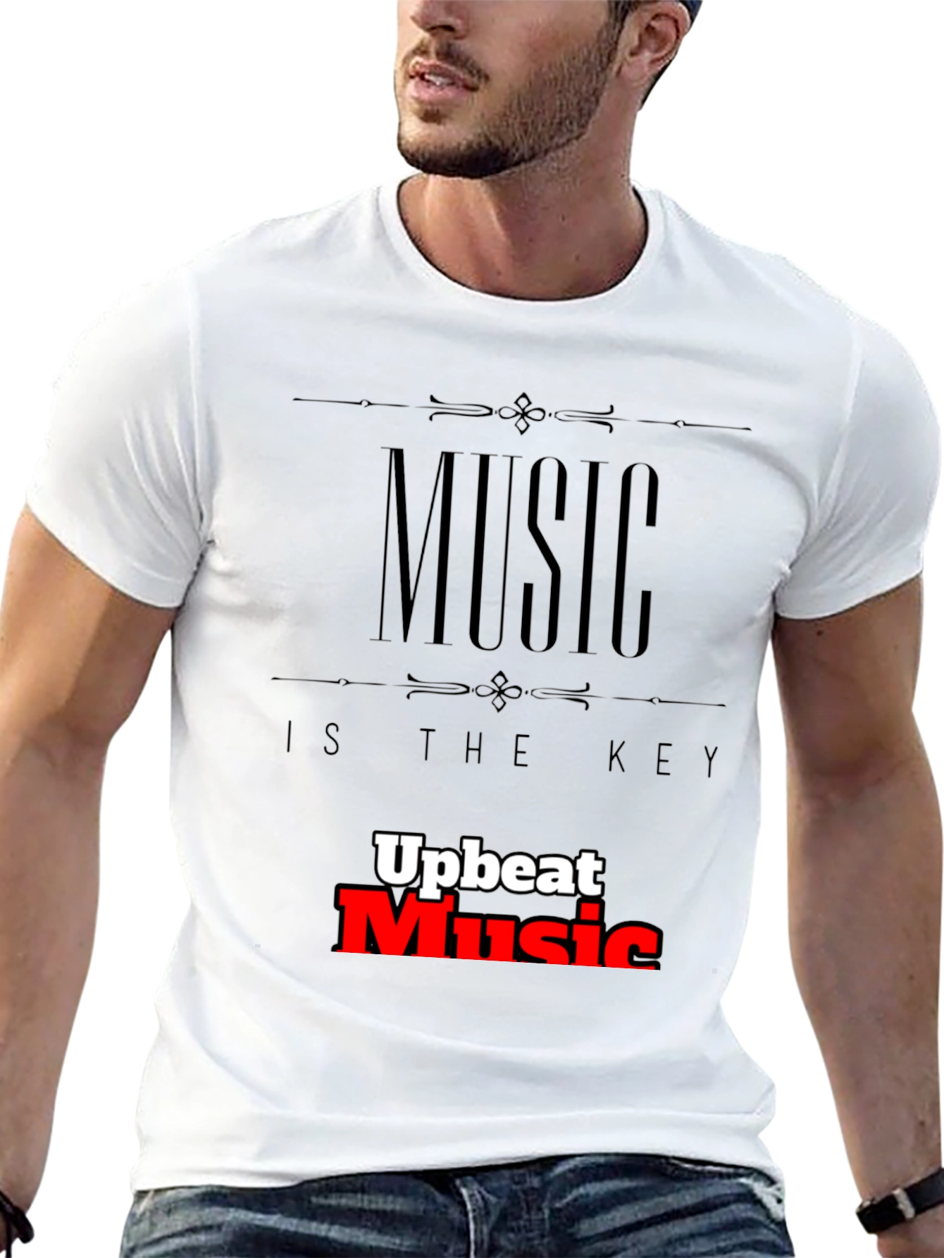 Black Music is the Key Graphic T-Shirt view 13