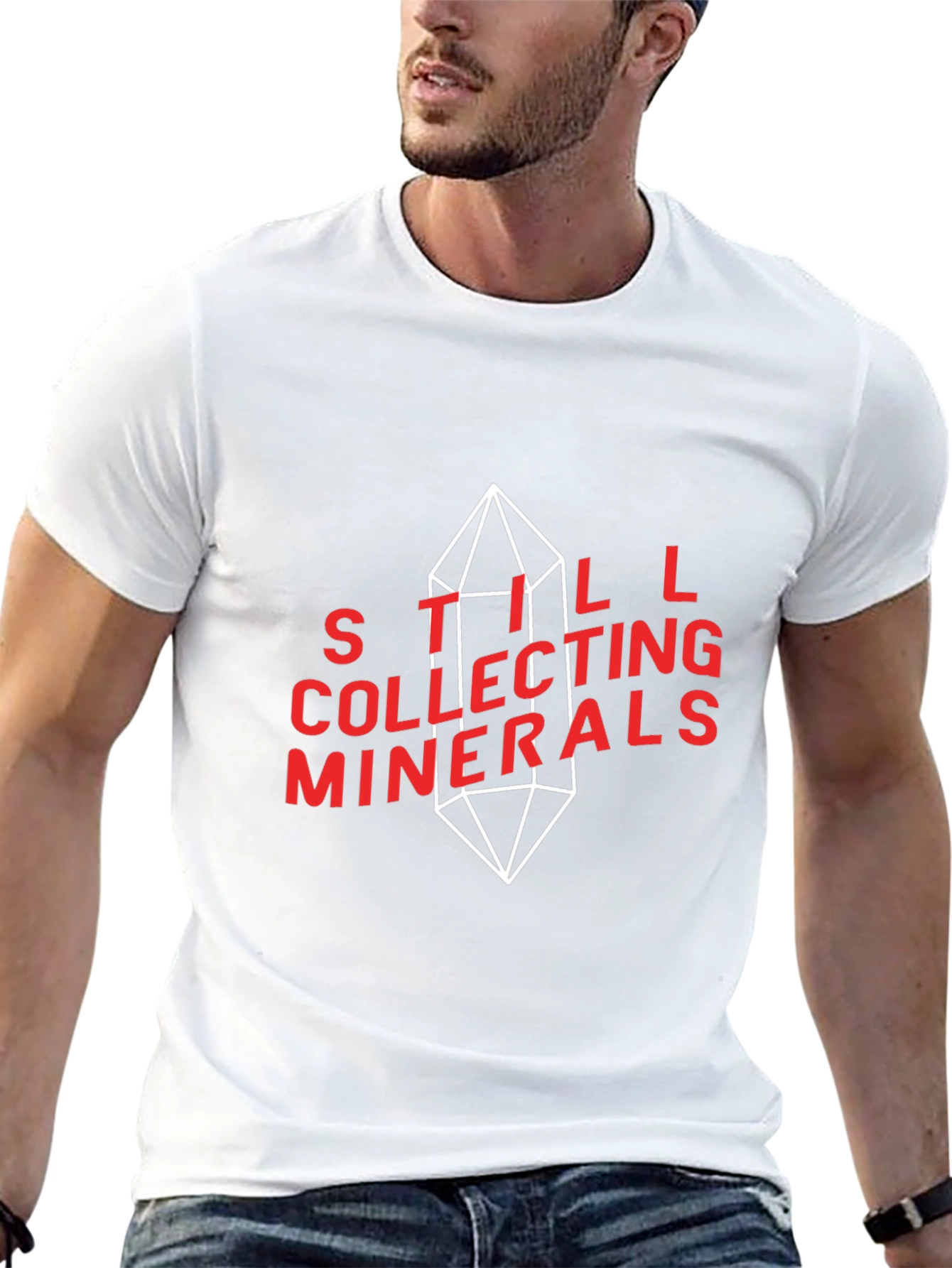Black Still Collecting Minerals Graphic Tee view 13