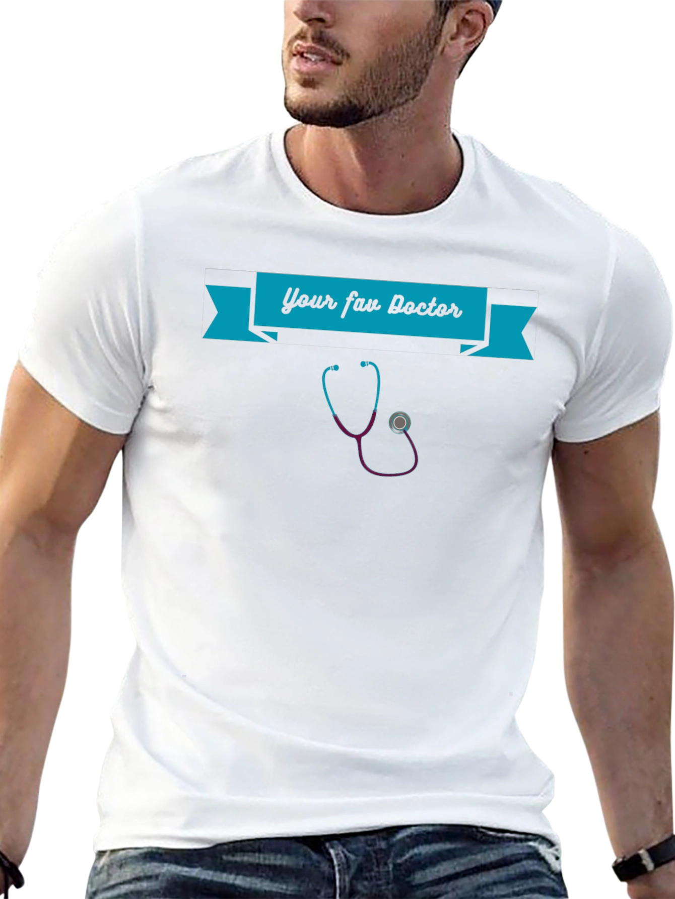 Black Your Fav Doctor Black T-Shirt view 13