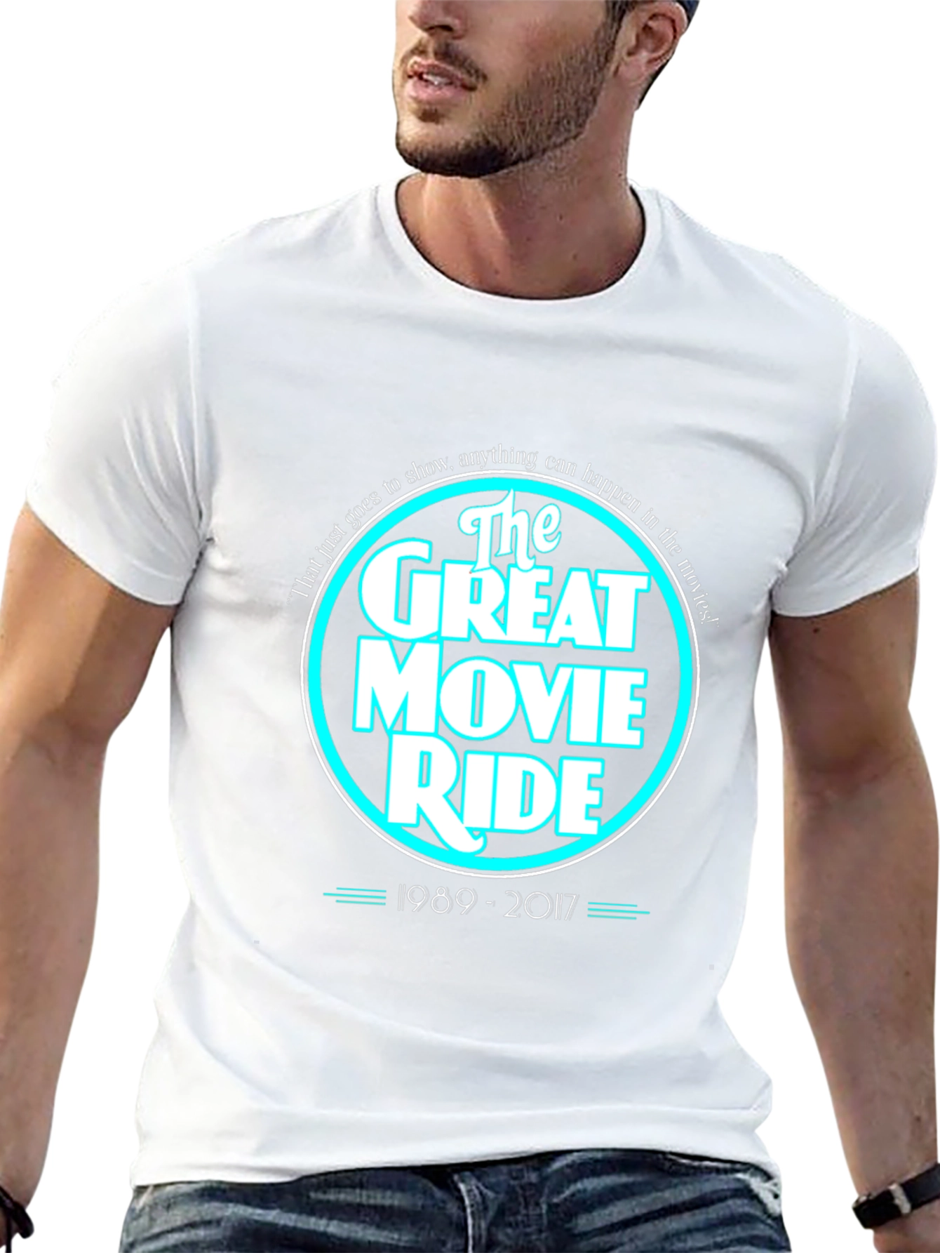 Black The Great Movie Ride Black T-Shirt view 13