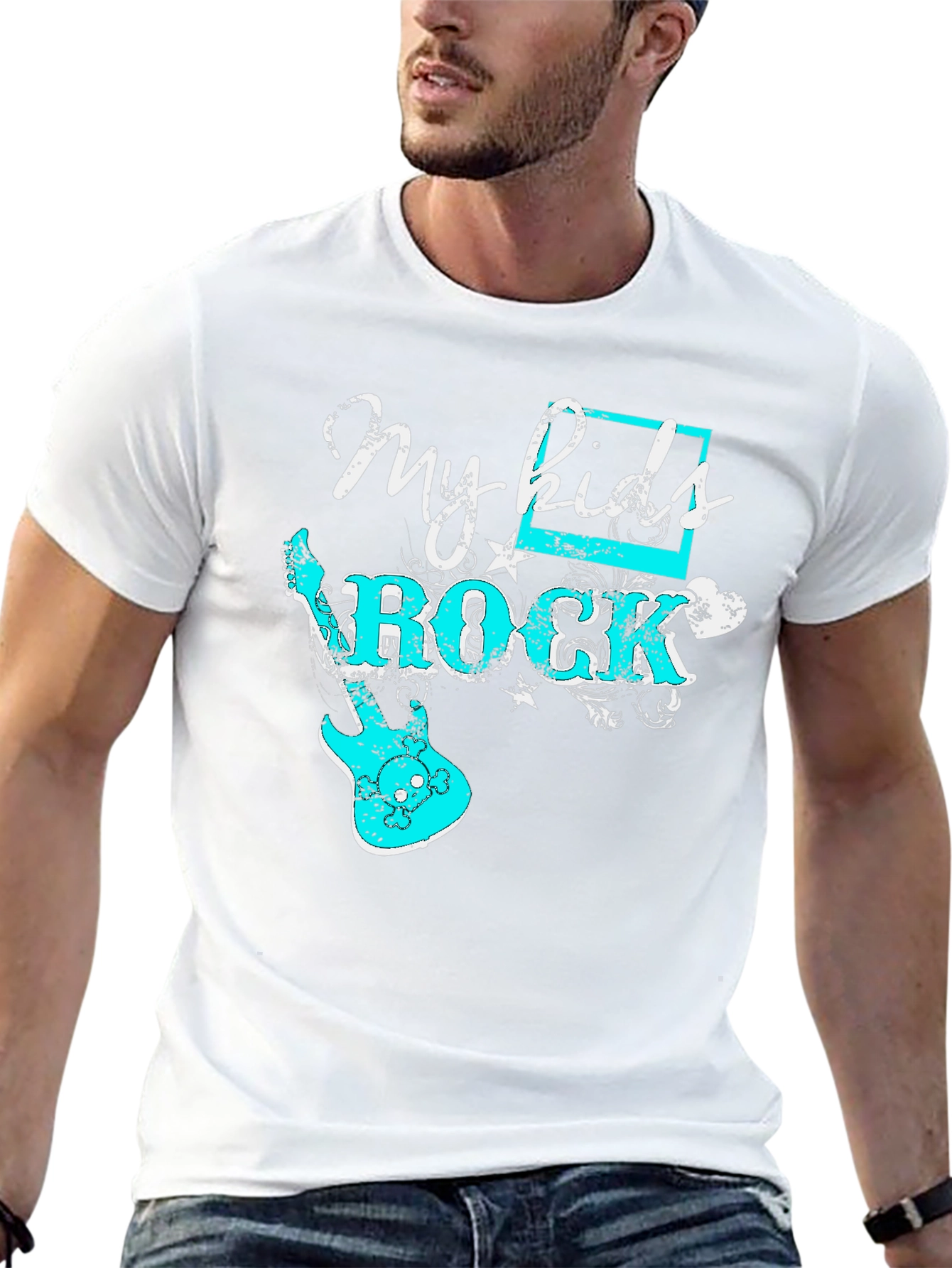 My Kids Rock T-Shirt - Cool Graphic Tee for Parents - 13