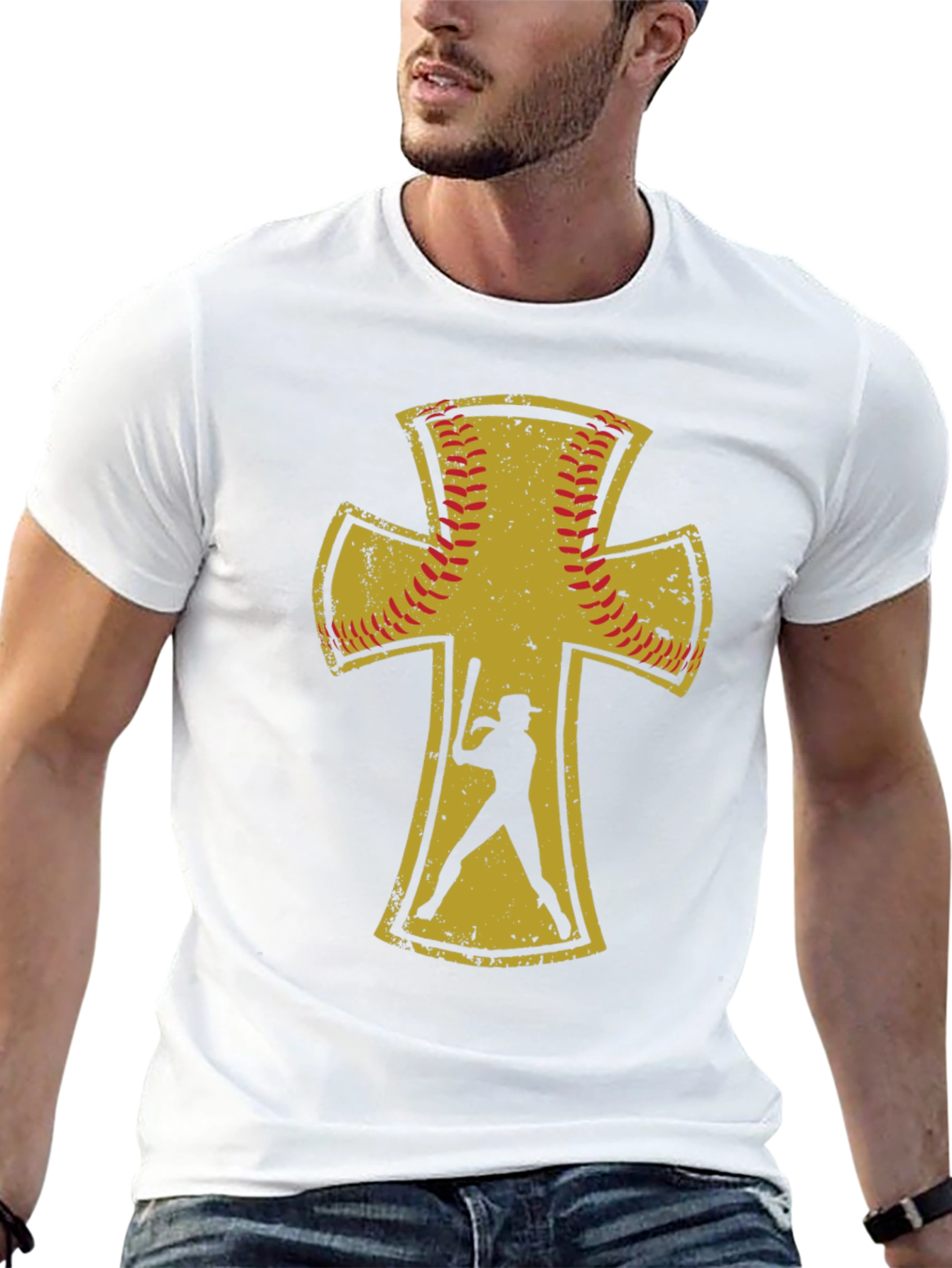 Black Baseball Cross T-Shirt view 13