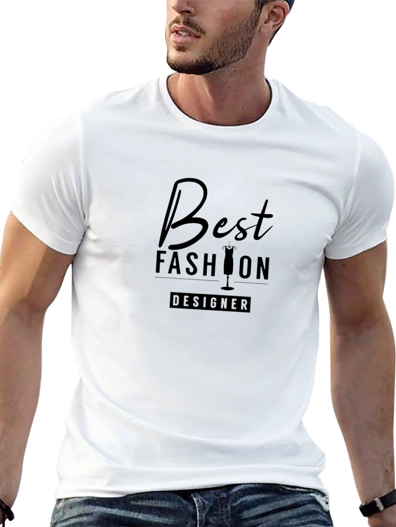 Black Best Fashion Designer Black T-Shirt view 13