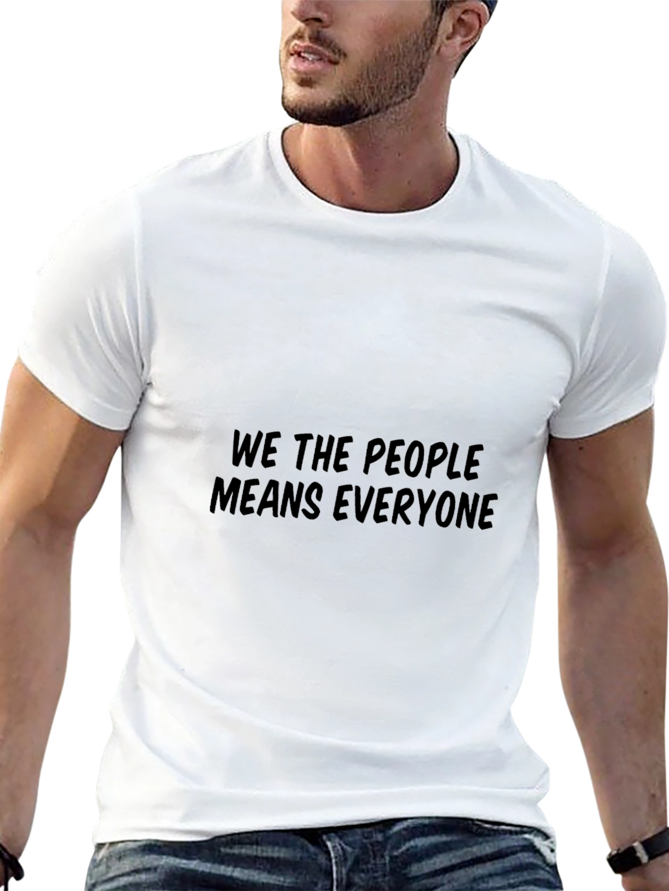 Black We The People T-Shirt: Equality For All view 13