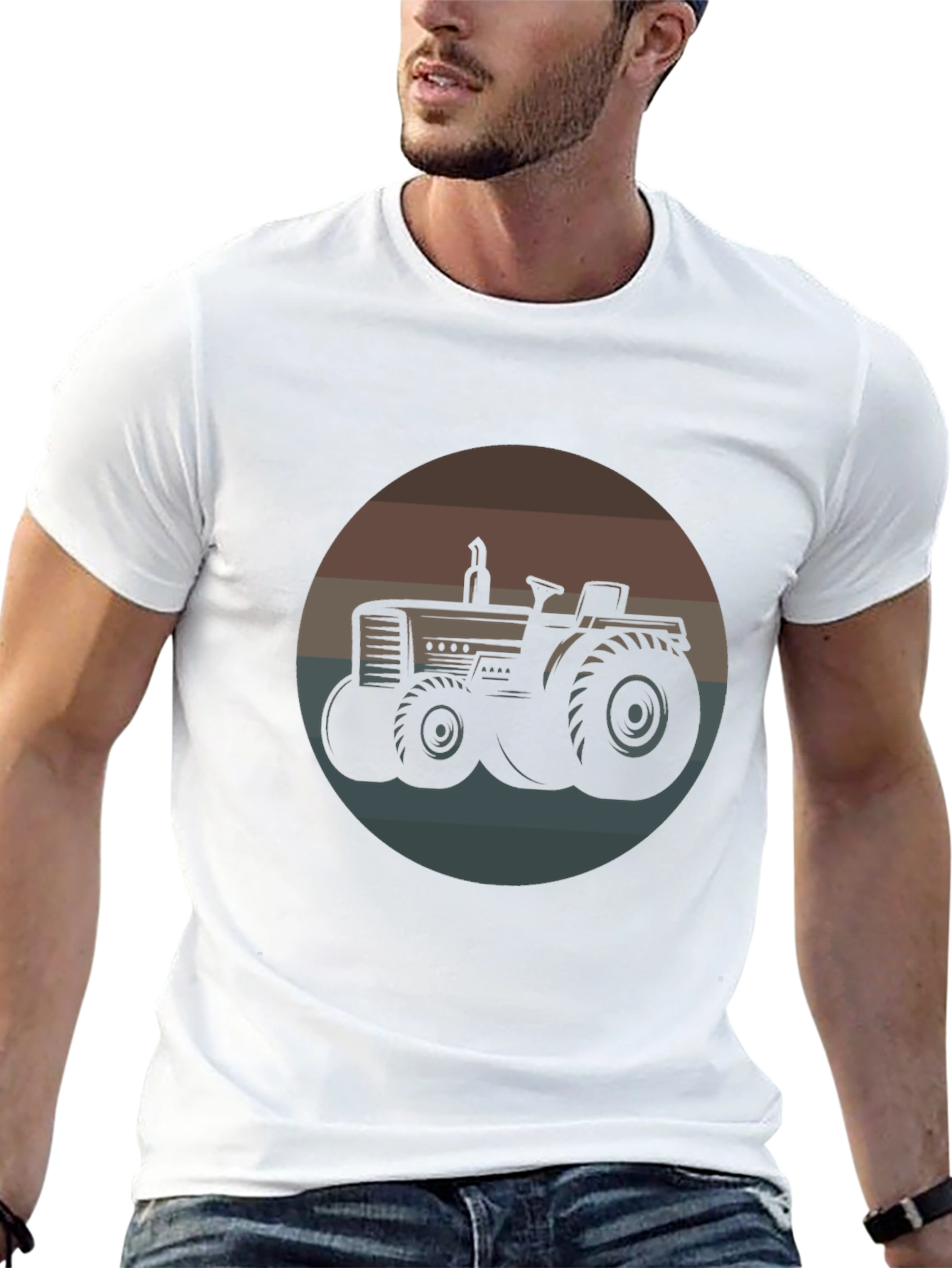 Retro Tractor Graphic Tee - Vintage Farm Style - 13