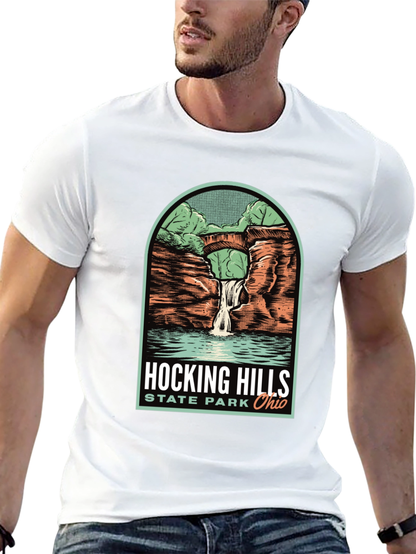 Black Hocking Hills State Park T-Shirt view 13