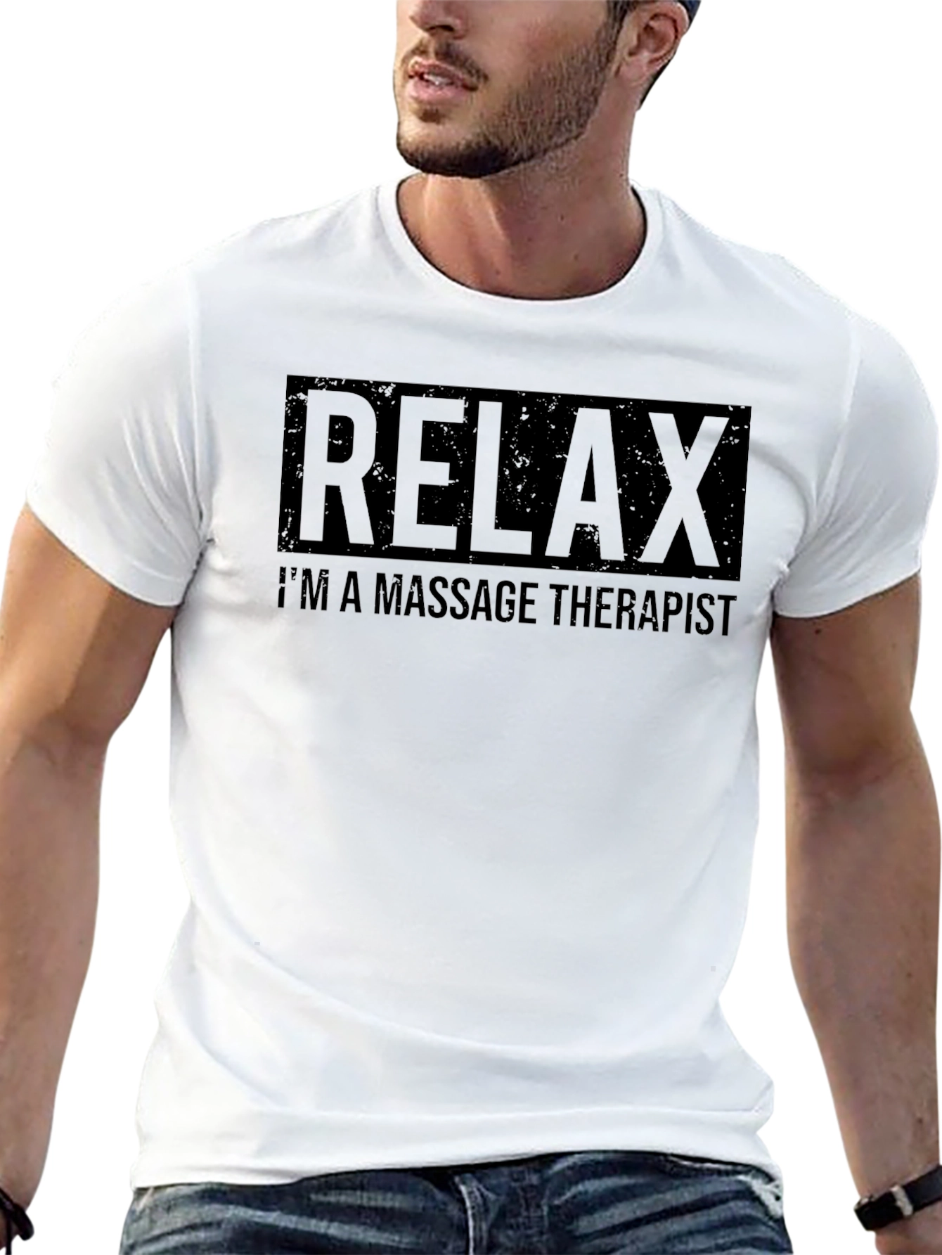 Black Relax, I'm a Massage Therapist T-Shirt view 13