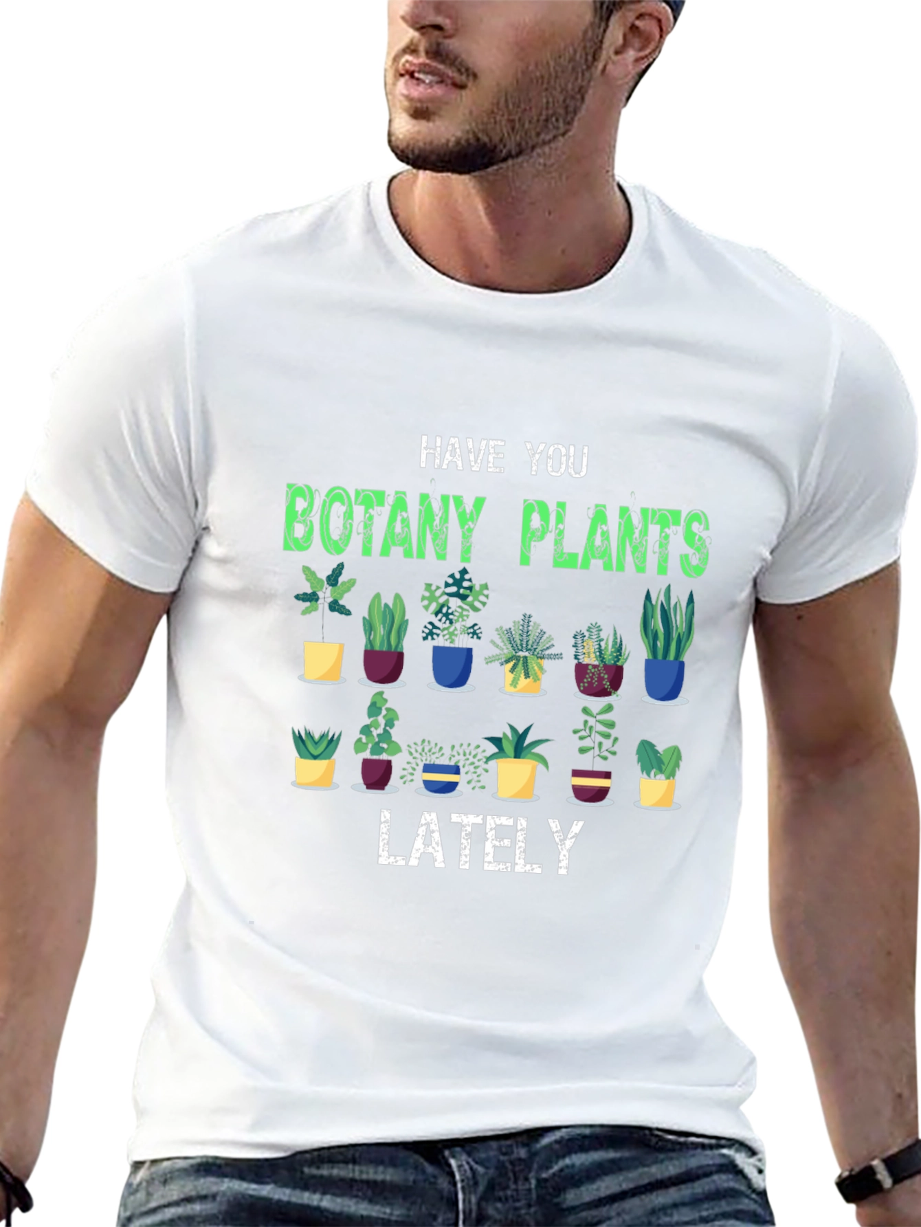 Black Botany Plants T-Shirt - Garden Lover Tee view 13