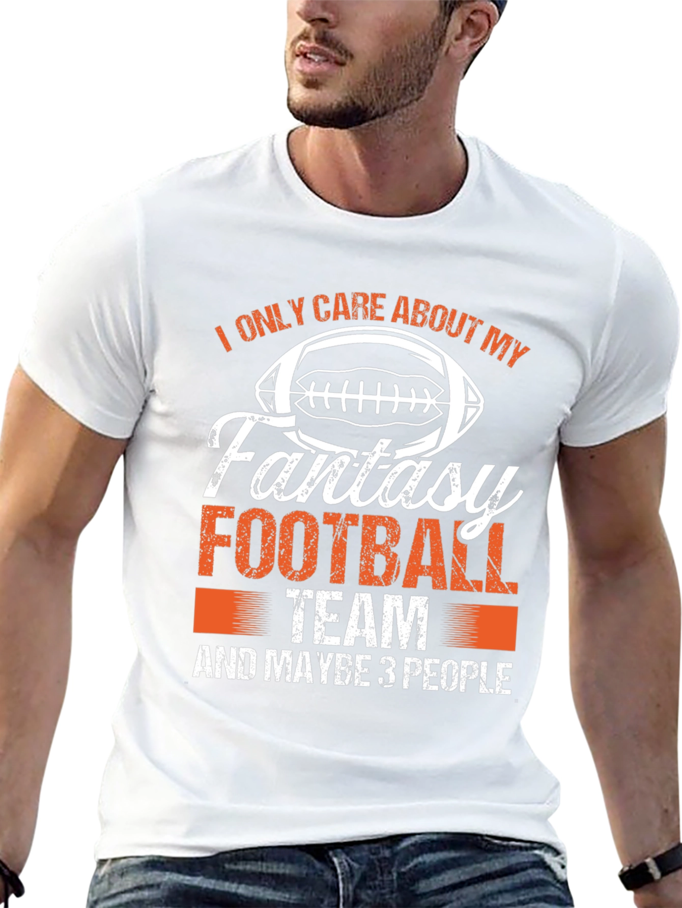 Black Fantasy Football Team T-Shirt view 13