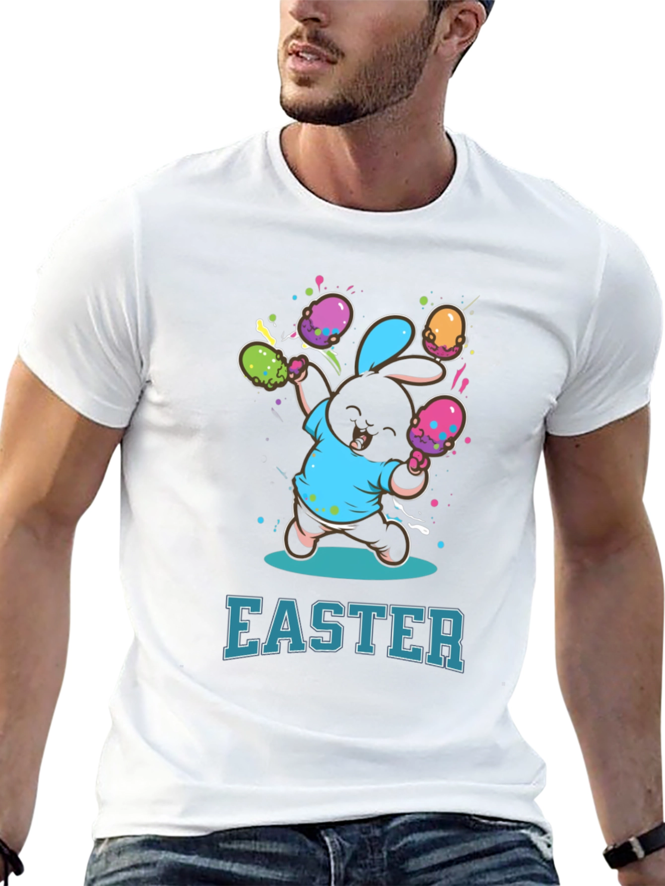Camiseta "Easter Bunny" Hombre - Diseño festivo y divertido