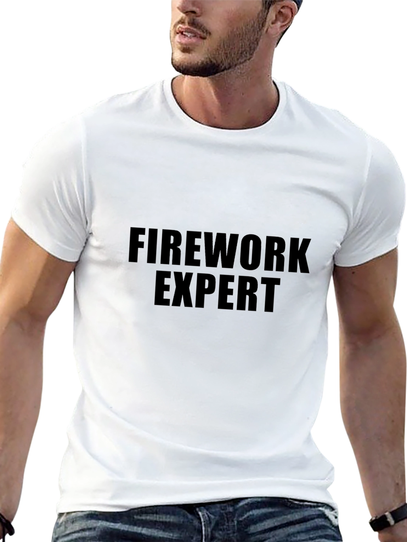 Black Firework Expert Tee - Bold Statement Shirt view 13