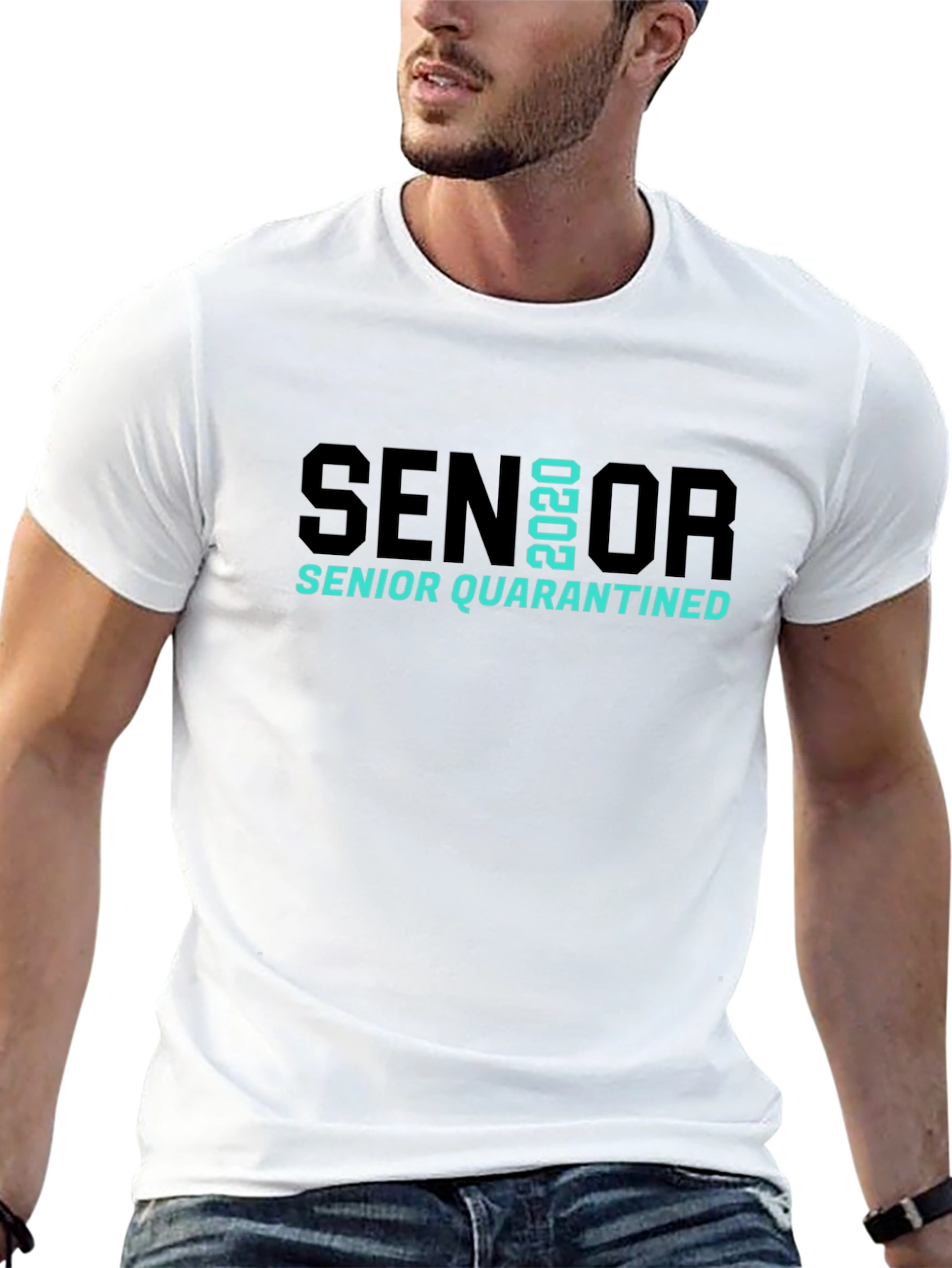 Black Senior 2020 Quarantined T-Shirt view 13