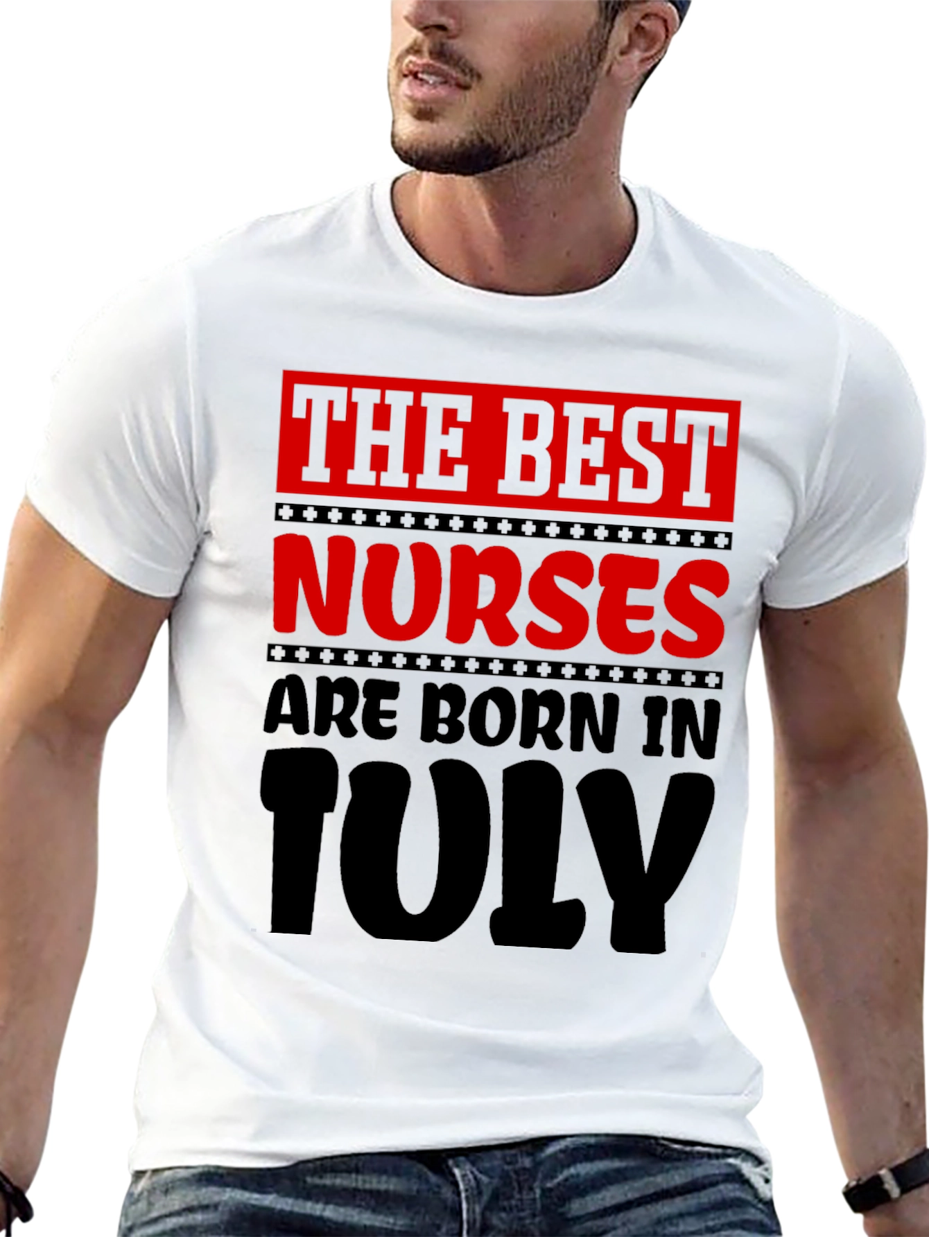 Black The Best Nurses Are Born In July T-Shirt view 13