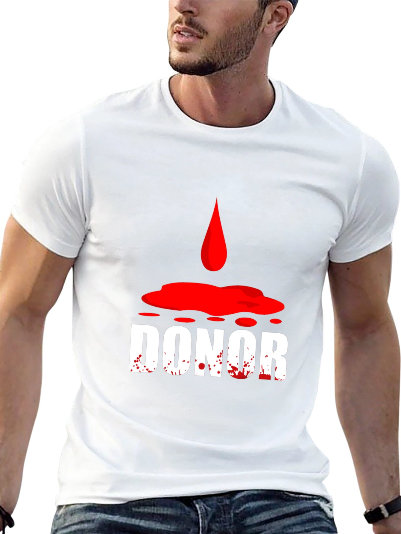 Donor T-Shirt Blood Donation Awareness Tee - 13