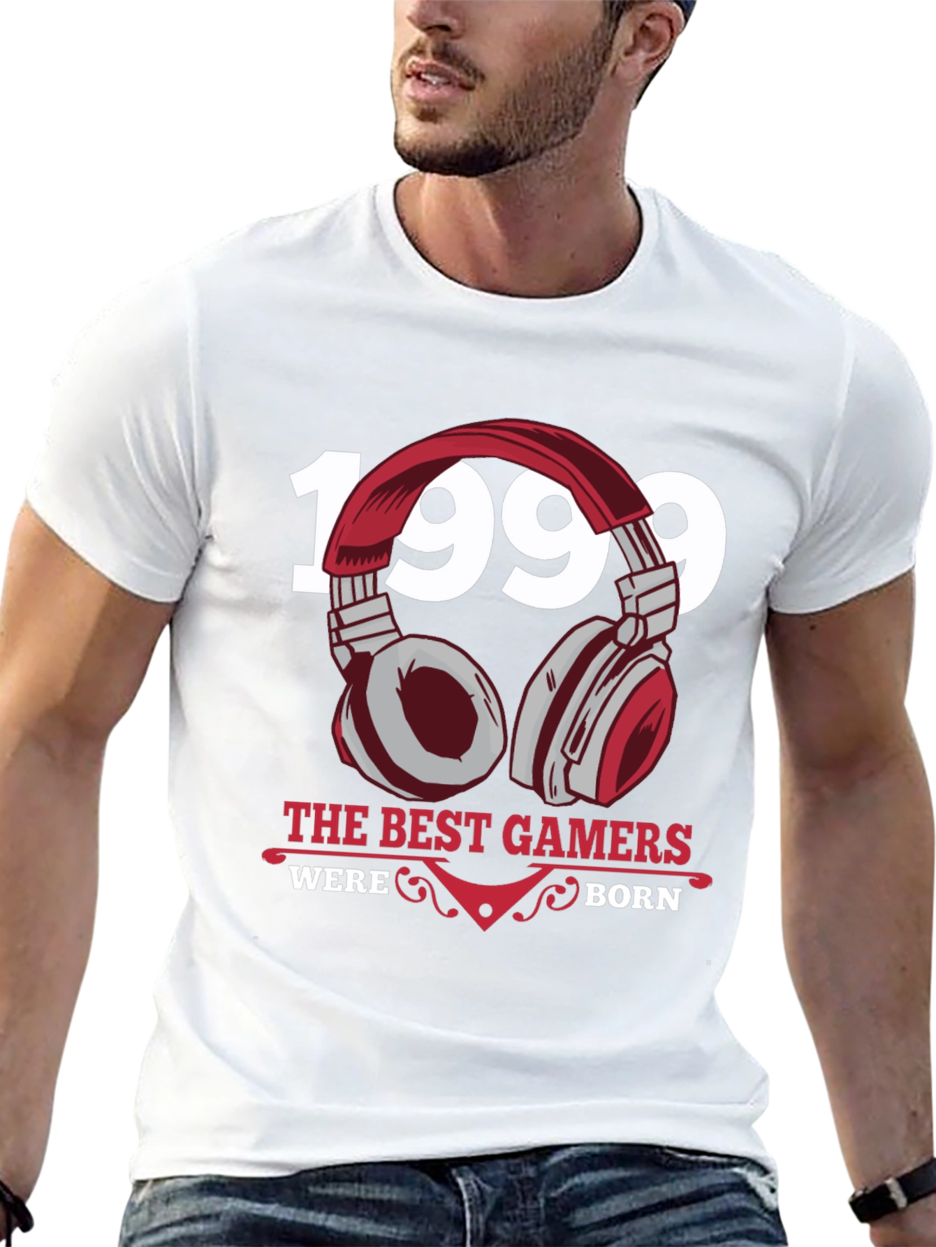 Black 1999 Best Gamers Born T-Shirt view 13