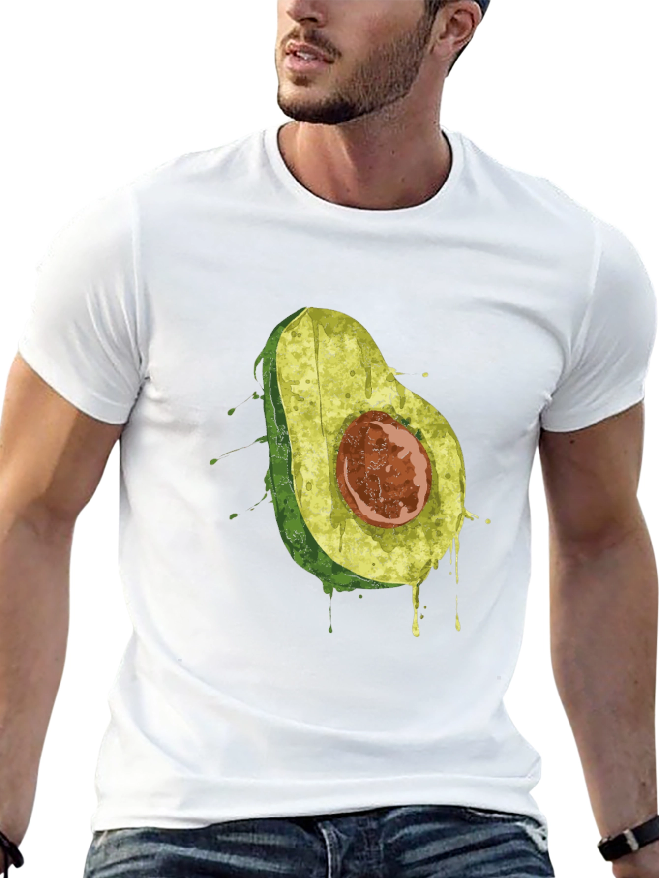Black Avocado Graphic T-Shirt - Black view 13