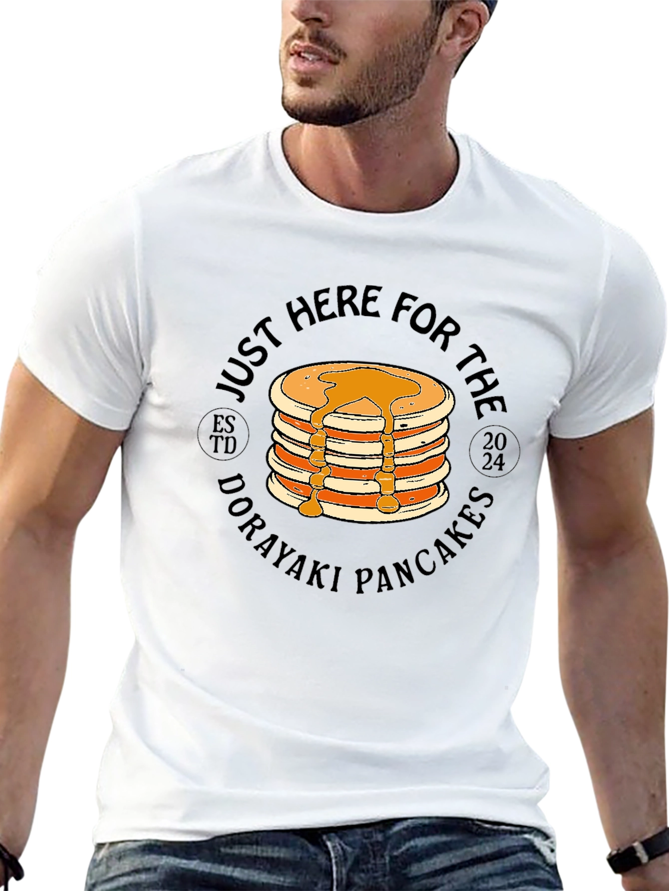 Just Here For The Dorayaki Pancakes T-Shirt - 13