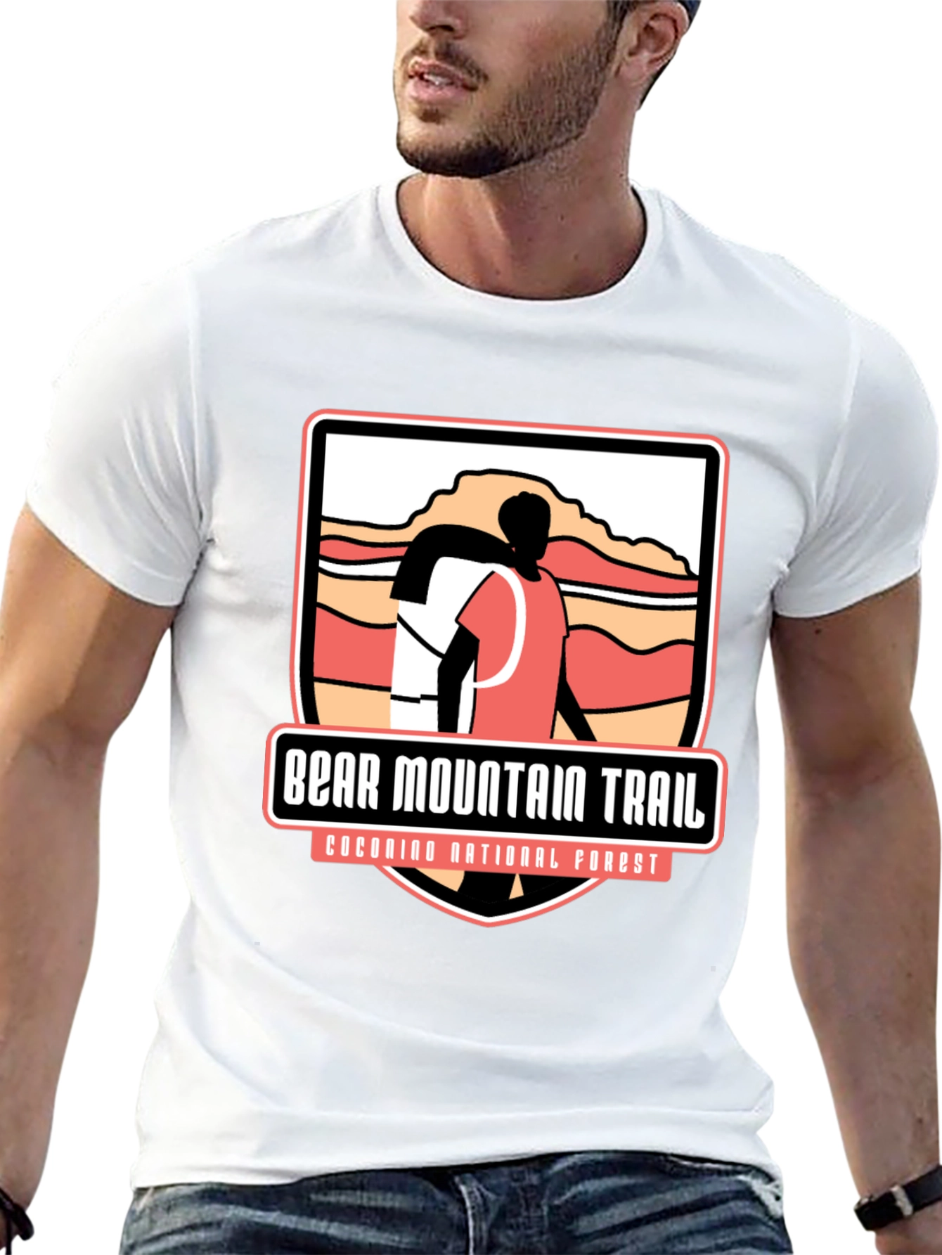 Black Bear Mountain Trail Black Graphic Tee view 13