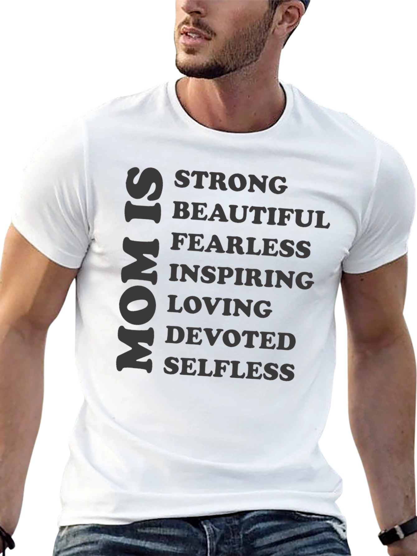 Black Mom Is Strong Graphic T-Shirt view 13
