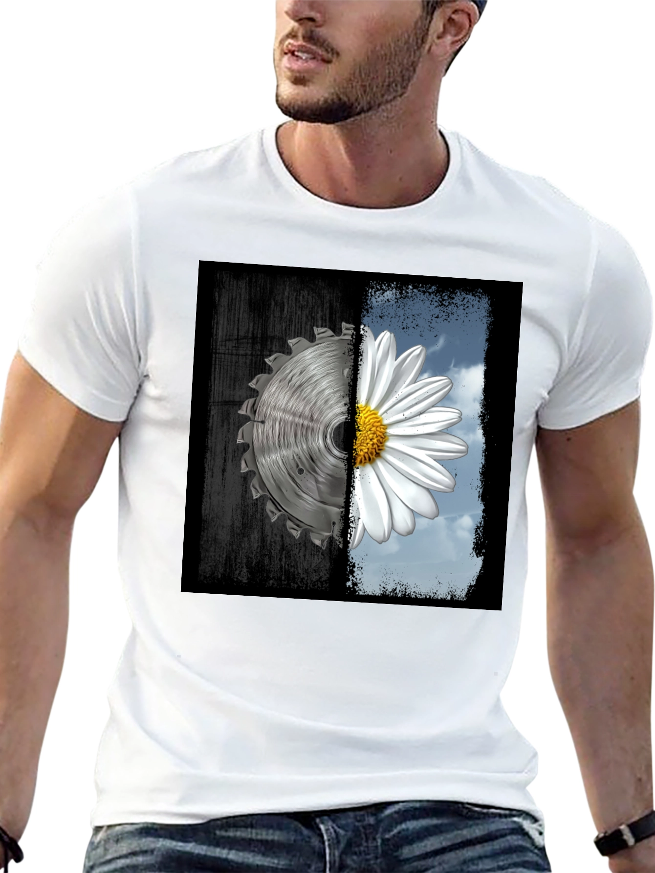 Black Nature vs. Industry T-Shirt view 13