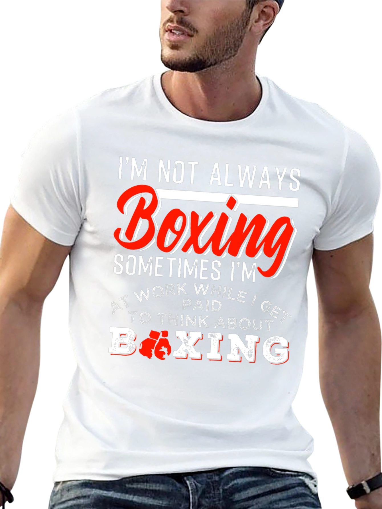 Black Boxing Enthusiast Graphic T-Shirt view 13