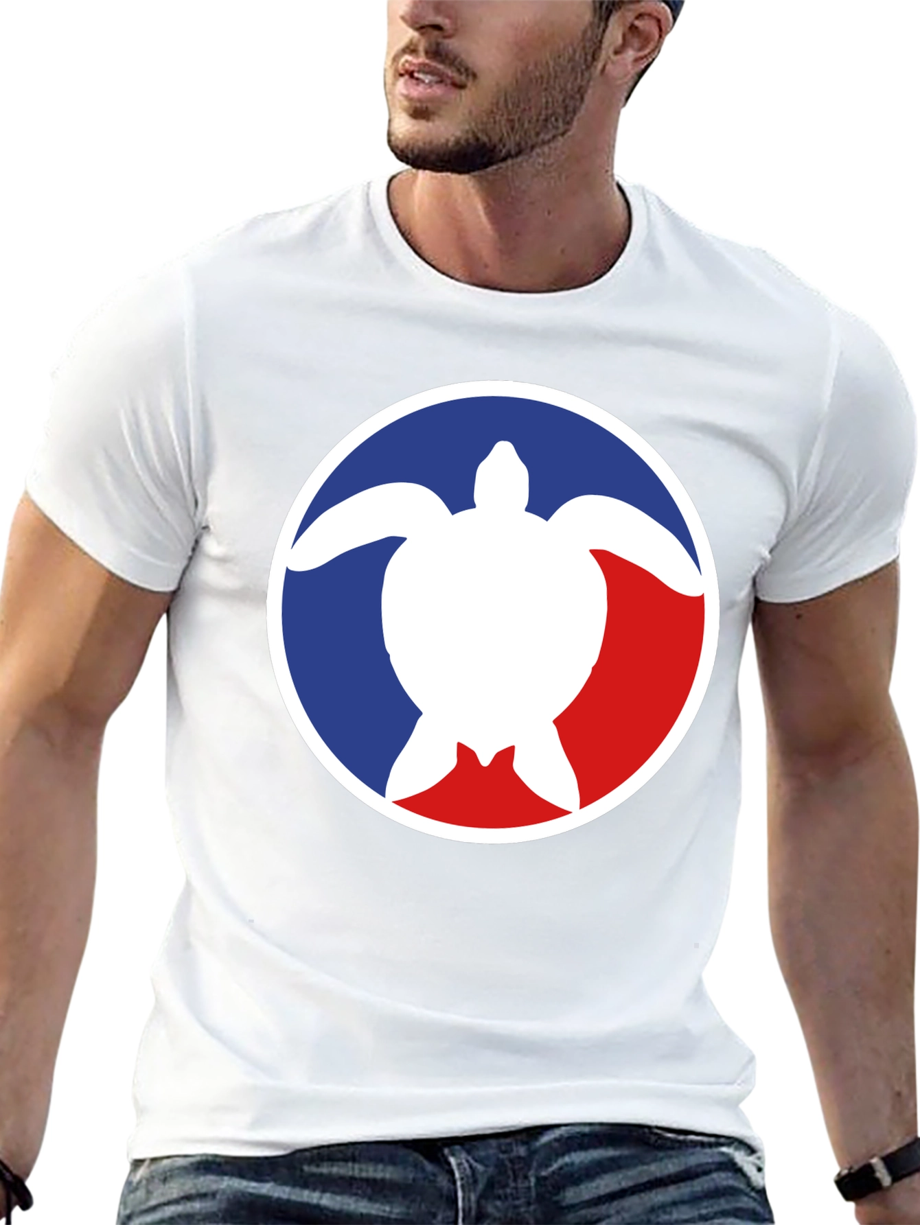 Black Turtle Logo Graphic Tee - Casual Comfort Shirt view 13