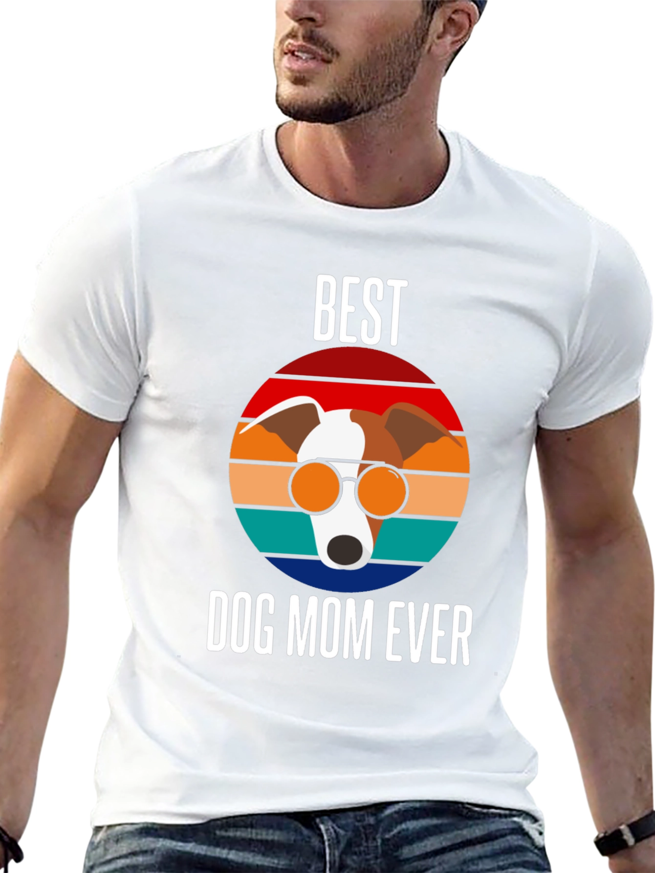 Black Best Dog Mom Ever Graphic Tee view 13