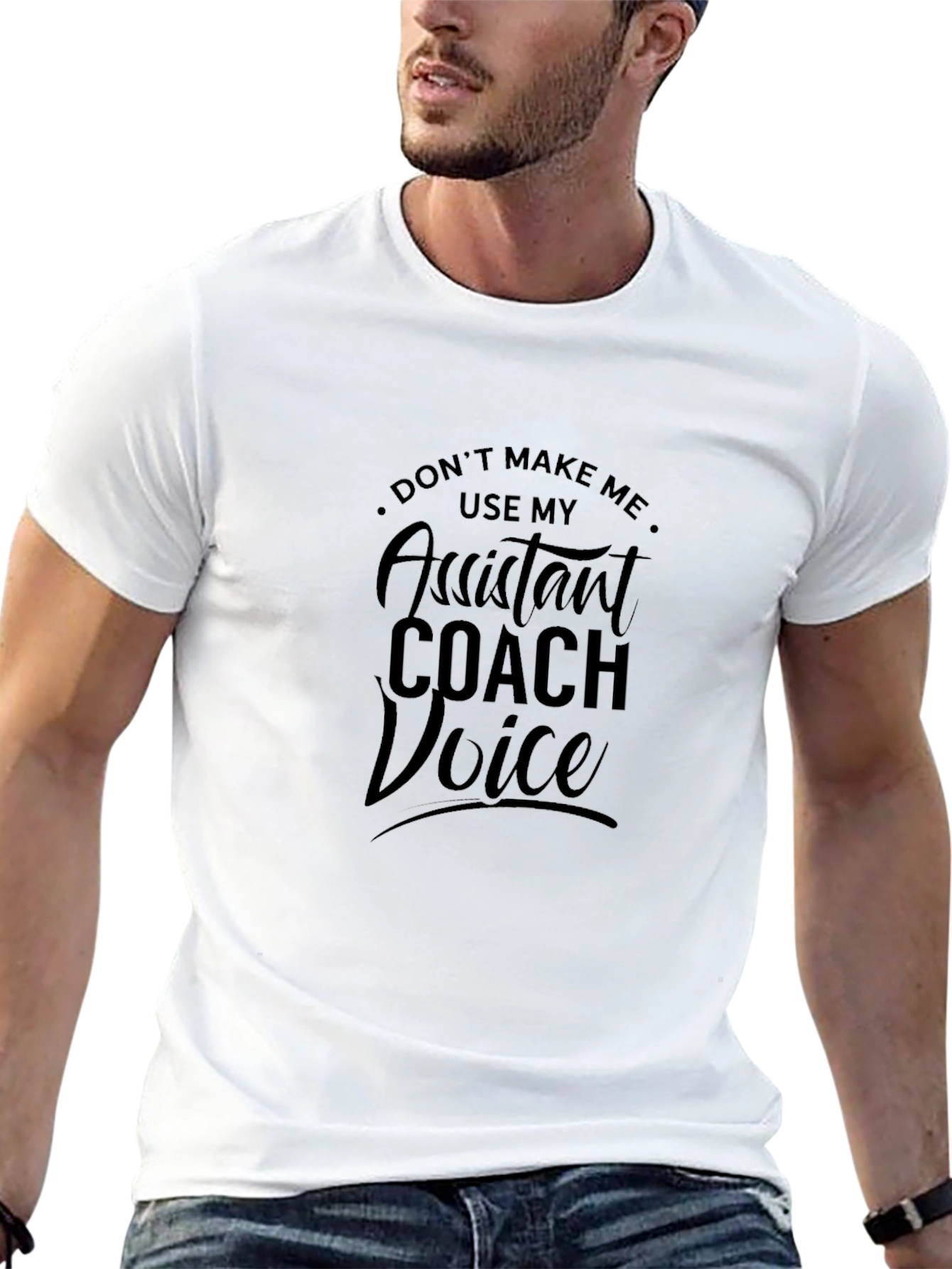 Black Assistant Coach Voice Black T-Shirt view 13