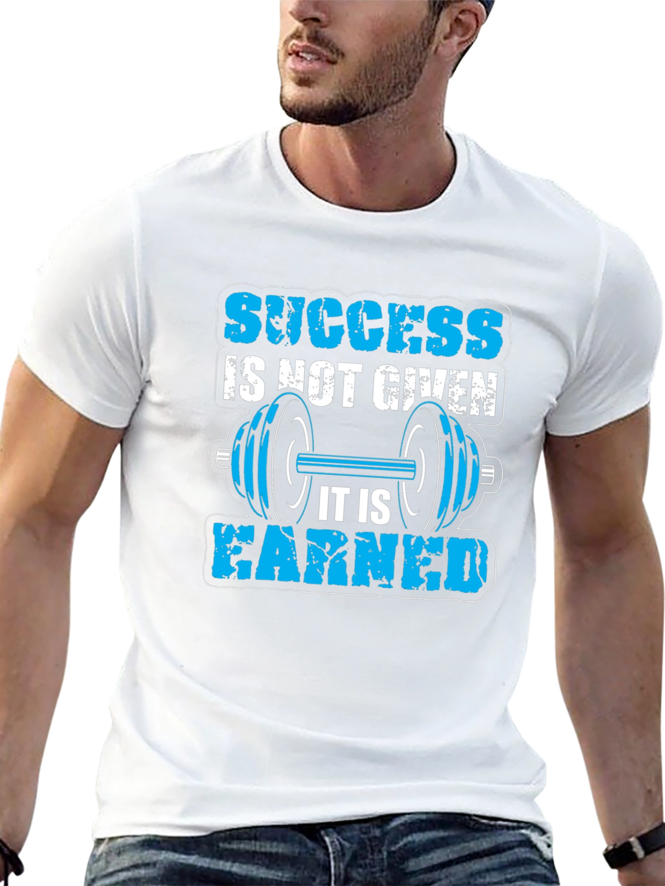 Black Success Earned Gym T-Shirt view 13