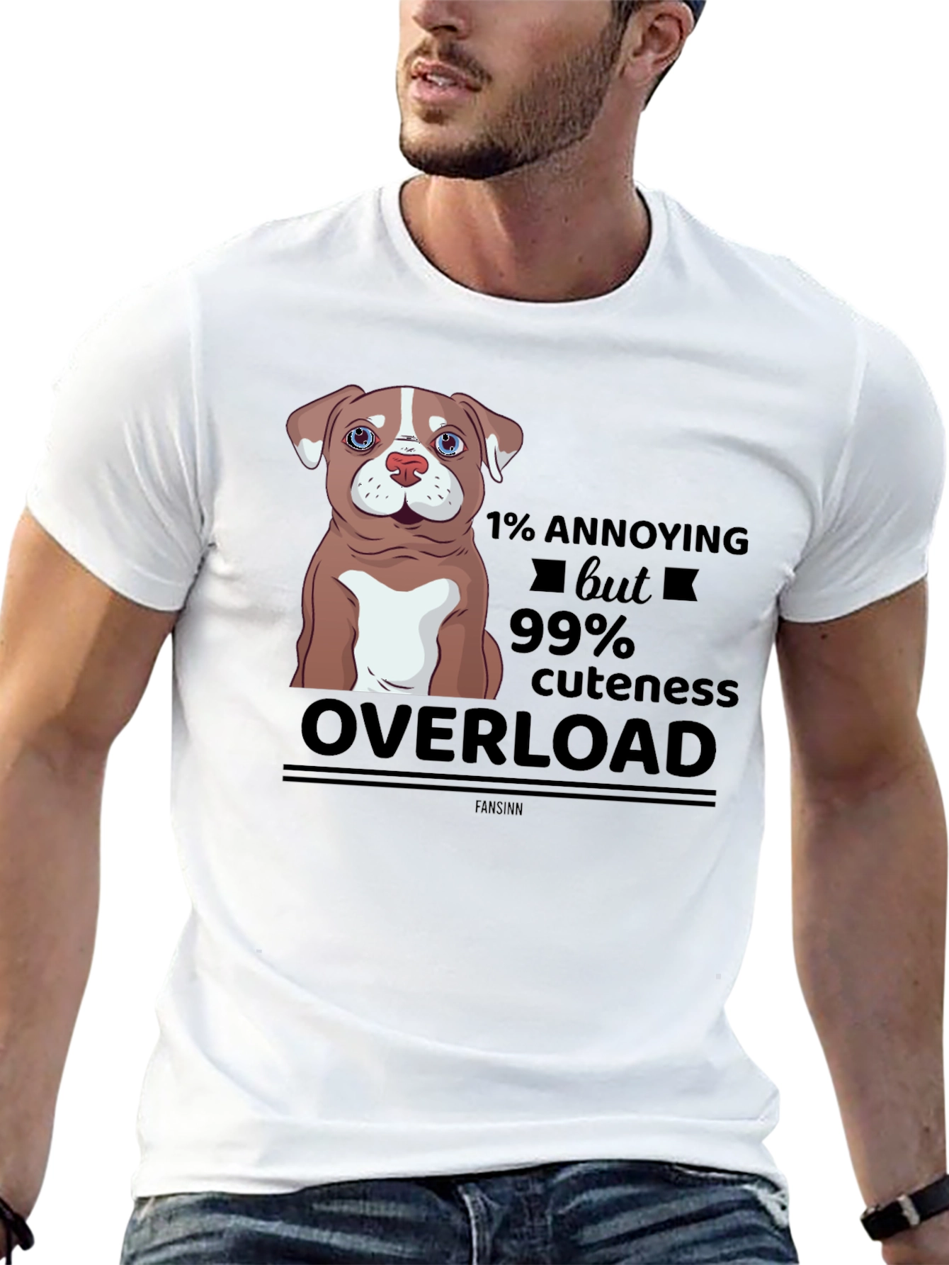 Black Annoying But Cute Dog Graphic T-Shirt view 13