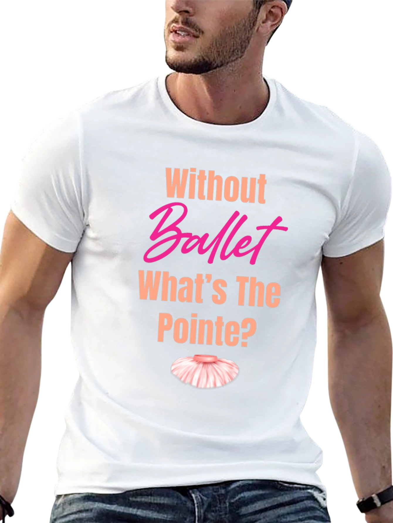 Black Ballet Pun T-Shirt - What's the Pointe? view 13