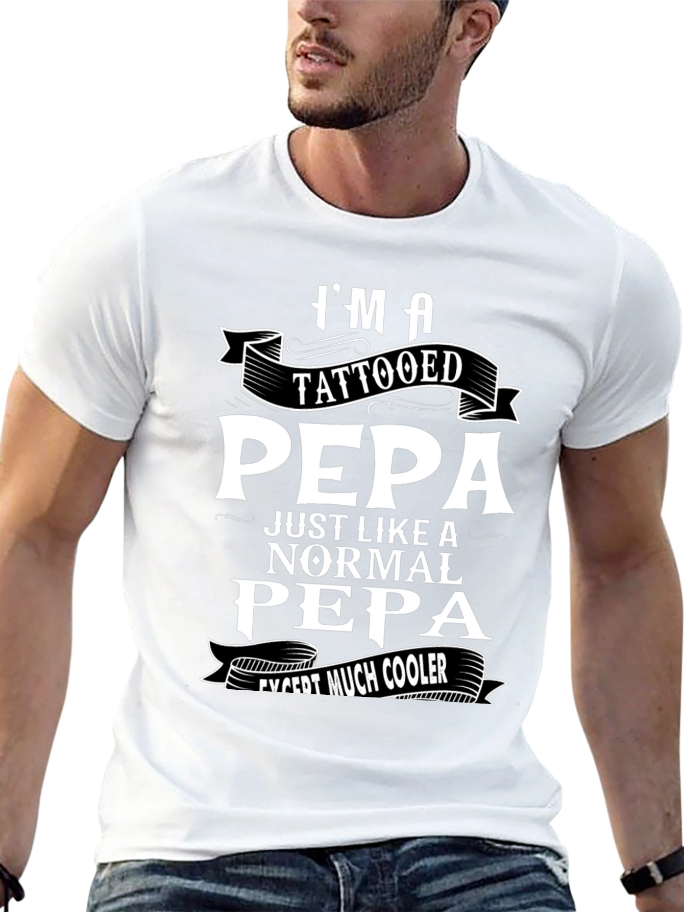Black Tattooed Pepa Graphic T-Shirt - Cool, Unique, Stylish view 13