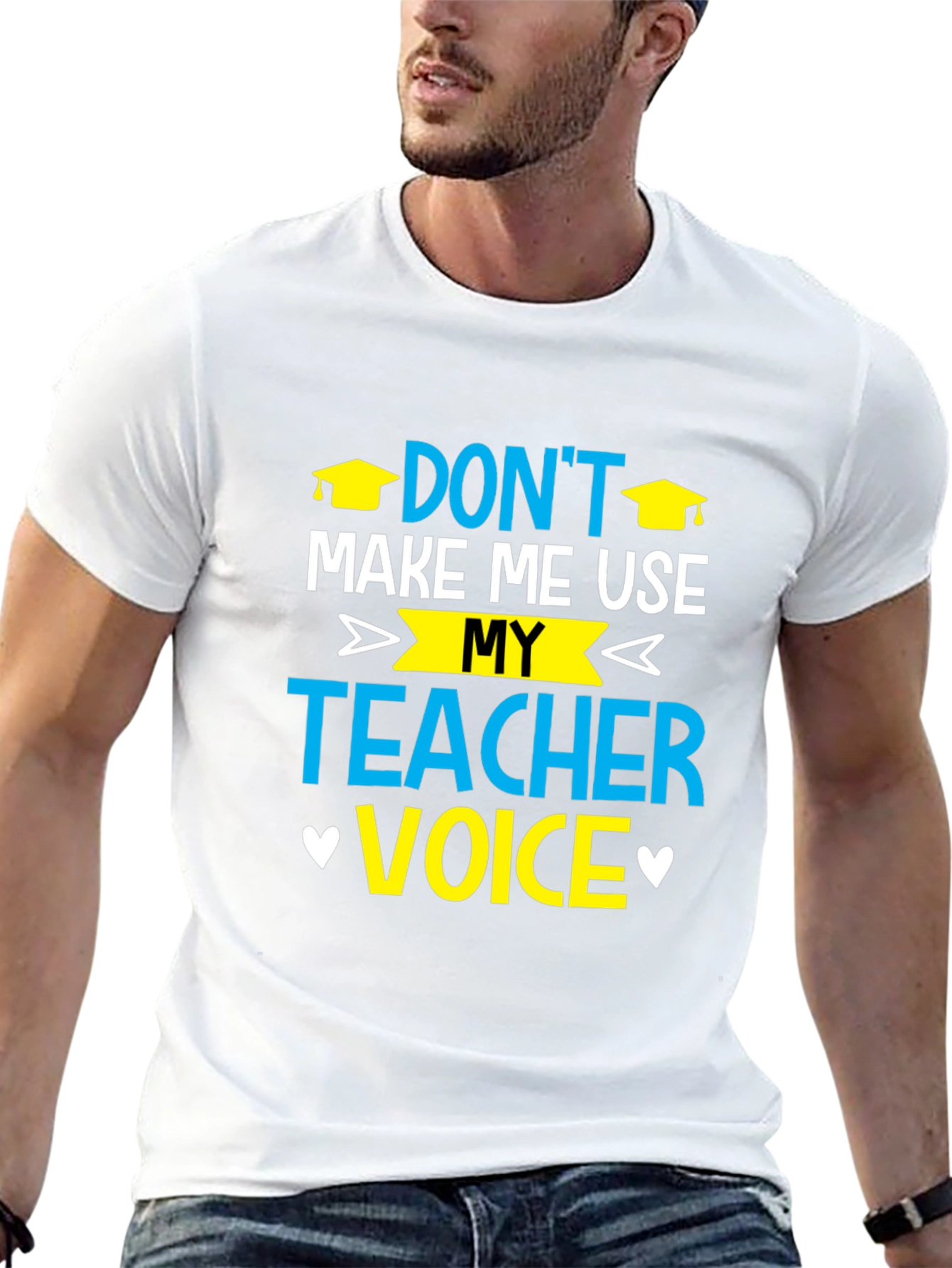 Black Don't Make Me Use My Teacher Voice T-Shirt view 13