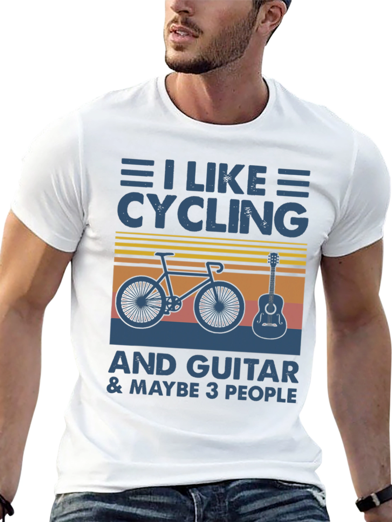 Black Cycling, Guitar & Maybe 3 People T-Shirt view 13
