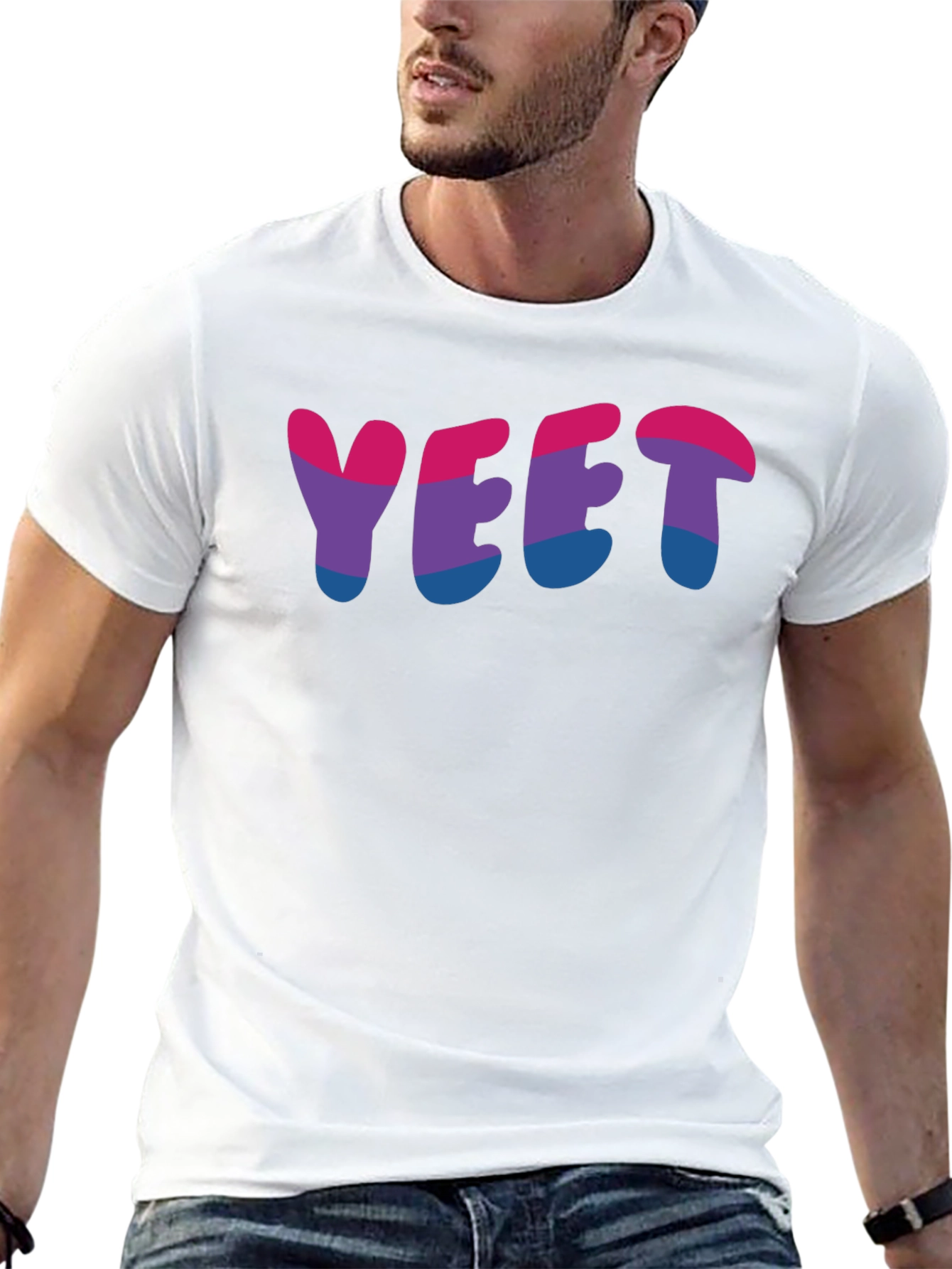 YEET Bi Pride T-Shirt - Soft Cotton Tee - 13