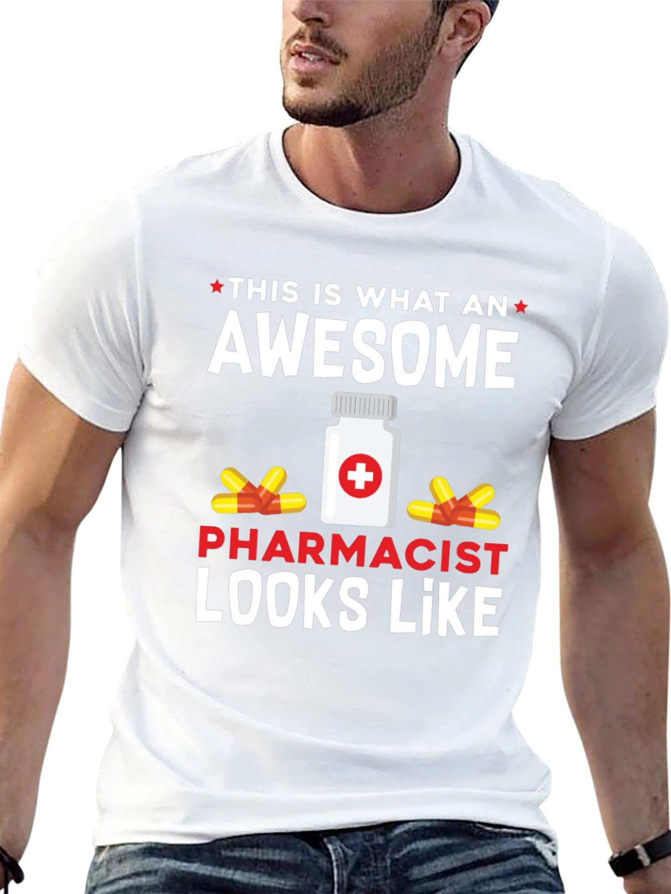 Black Awesome Pharmacist T-Shirt view 13