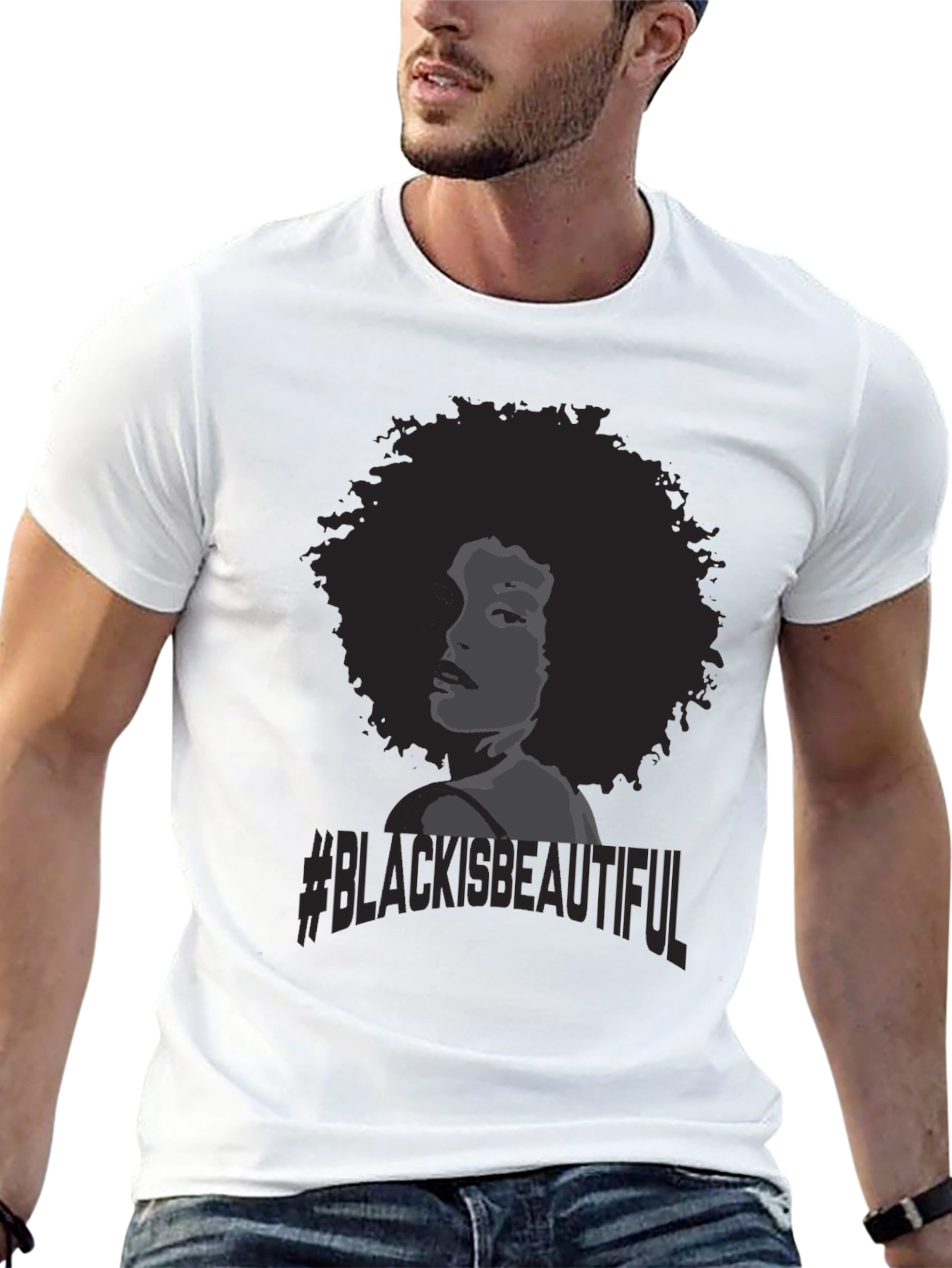 Black Black Is Beautiful T-Shirt Afro Woman view 13