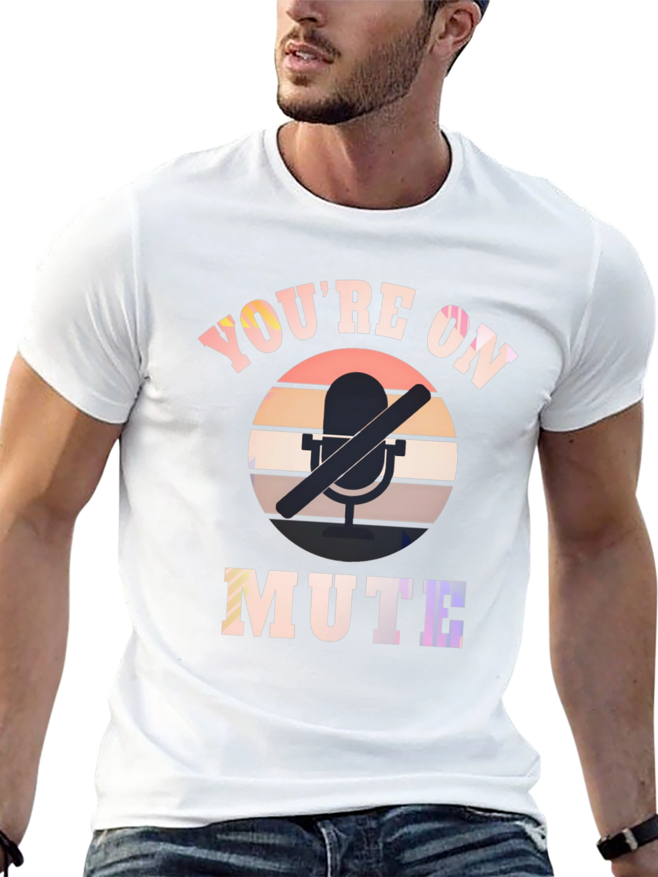 Black You're on Mute Graphic T-Shirt view 13