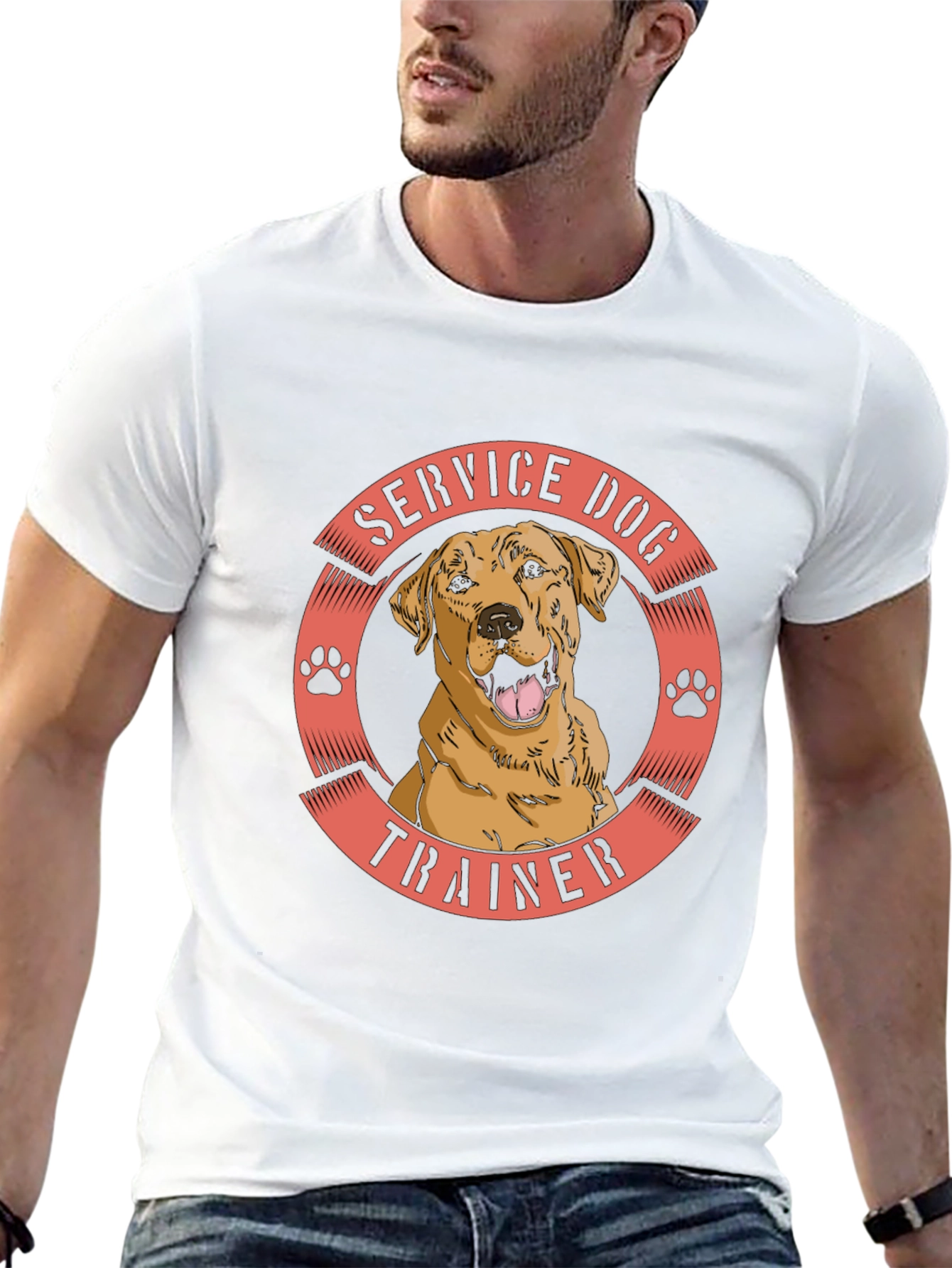 Service Dog Trainer T-Shirt - Black - 13