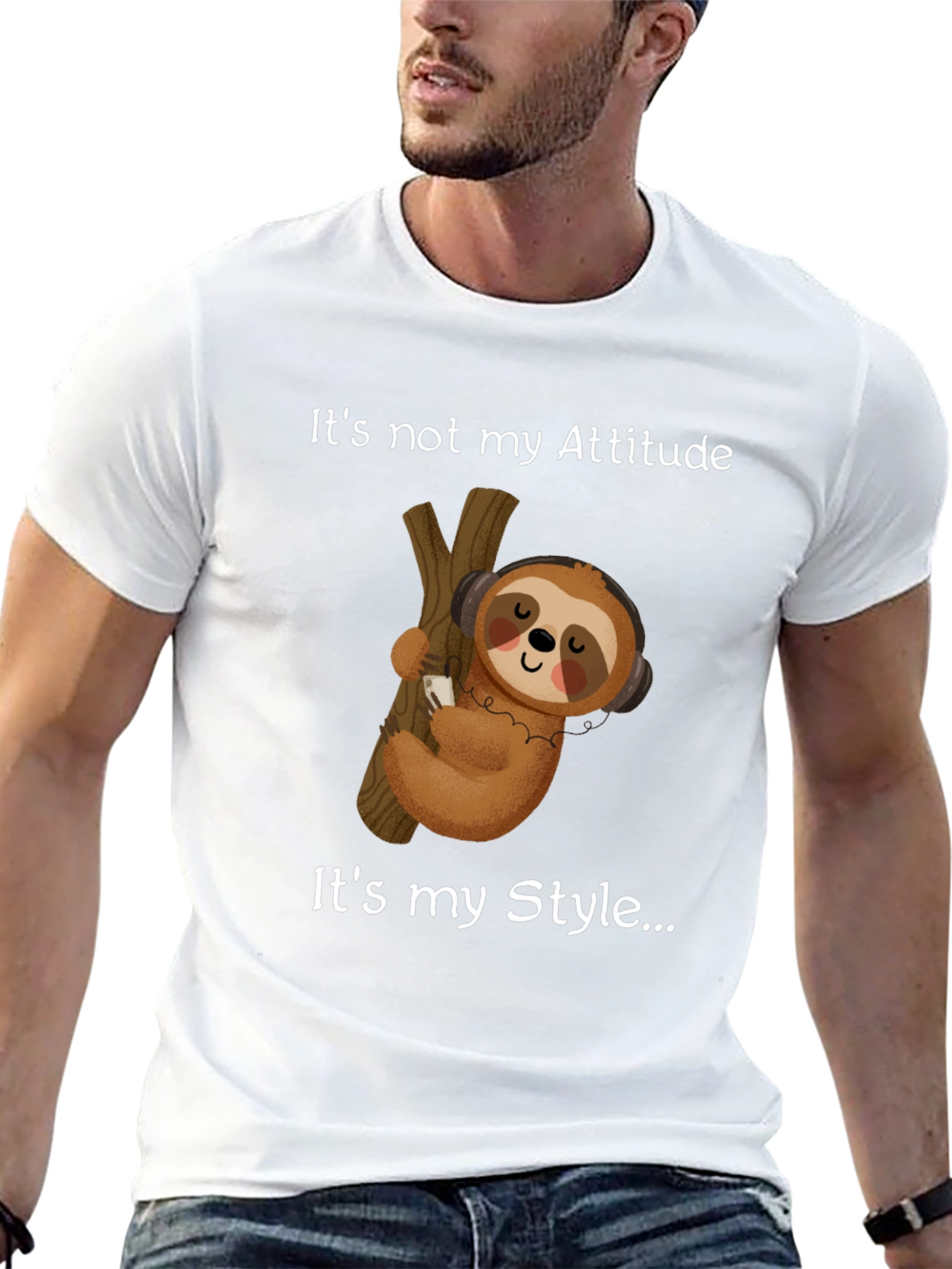 Black Sloth Style Tee: It's Not My Attitude view 13