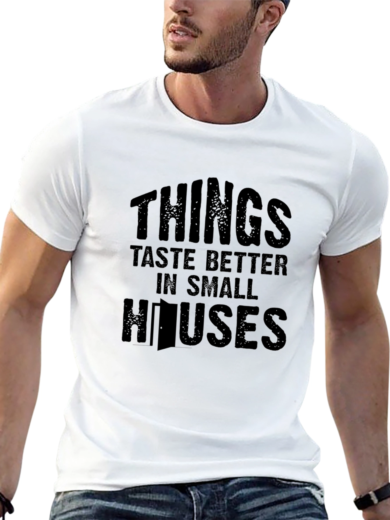Black Things Taste Better in Small Houses Black T-Shirt view 13