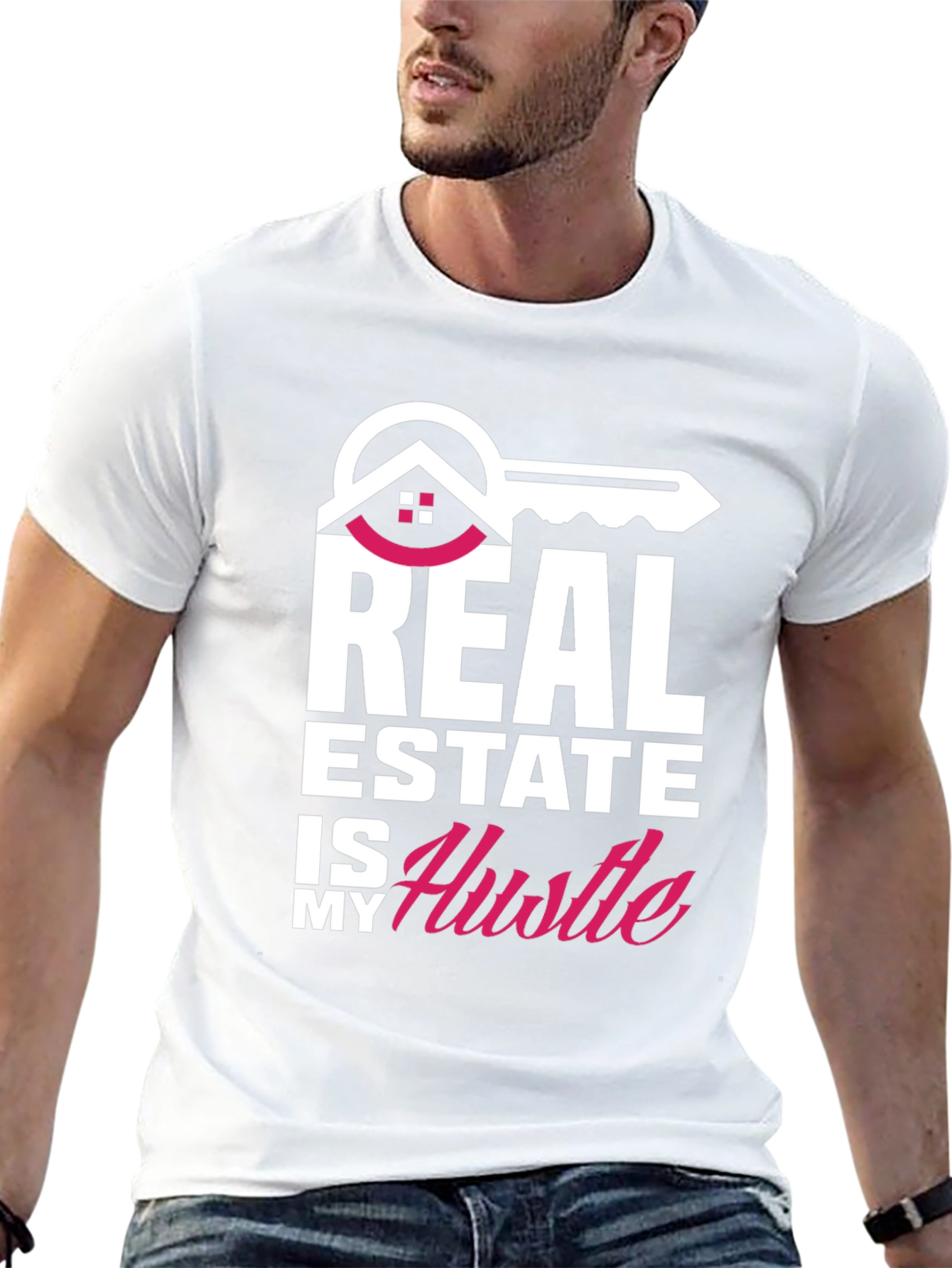 Black Real Estate Hustle T-Shirt view 13