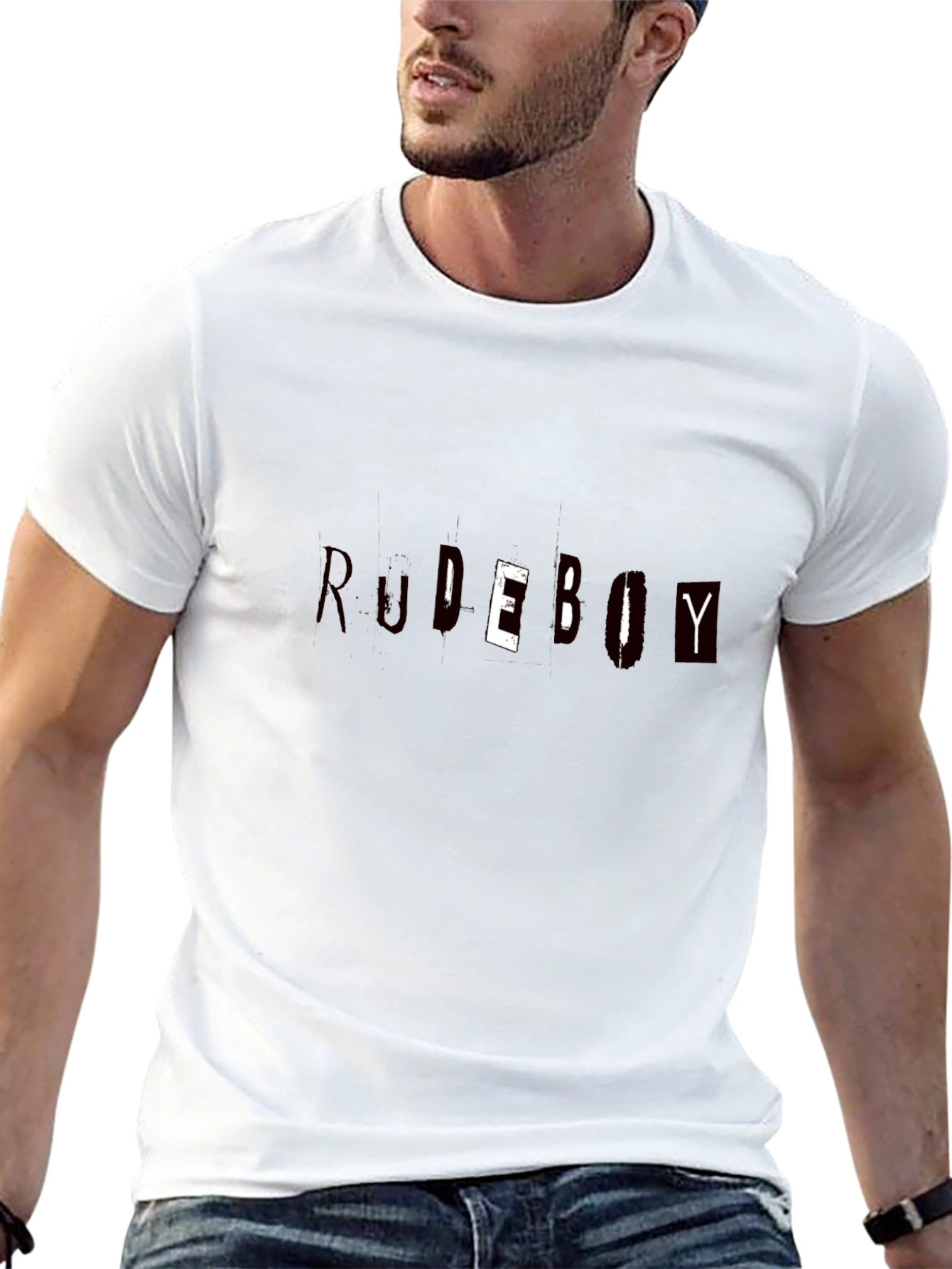 Black Rudeboy Graphic Print Black T-Shirt view 13