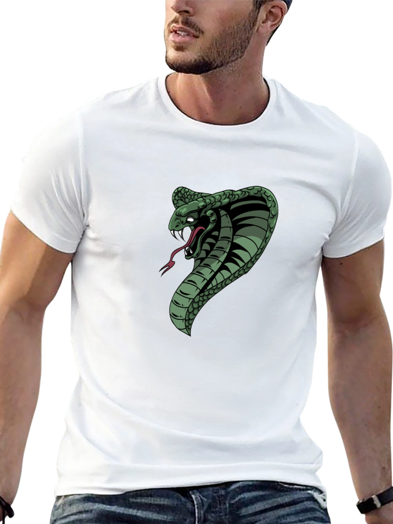 Black Black Cobra Graphic Tee view 13