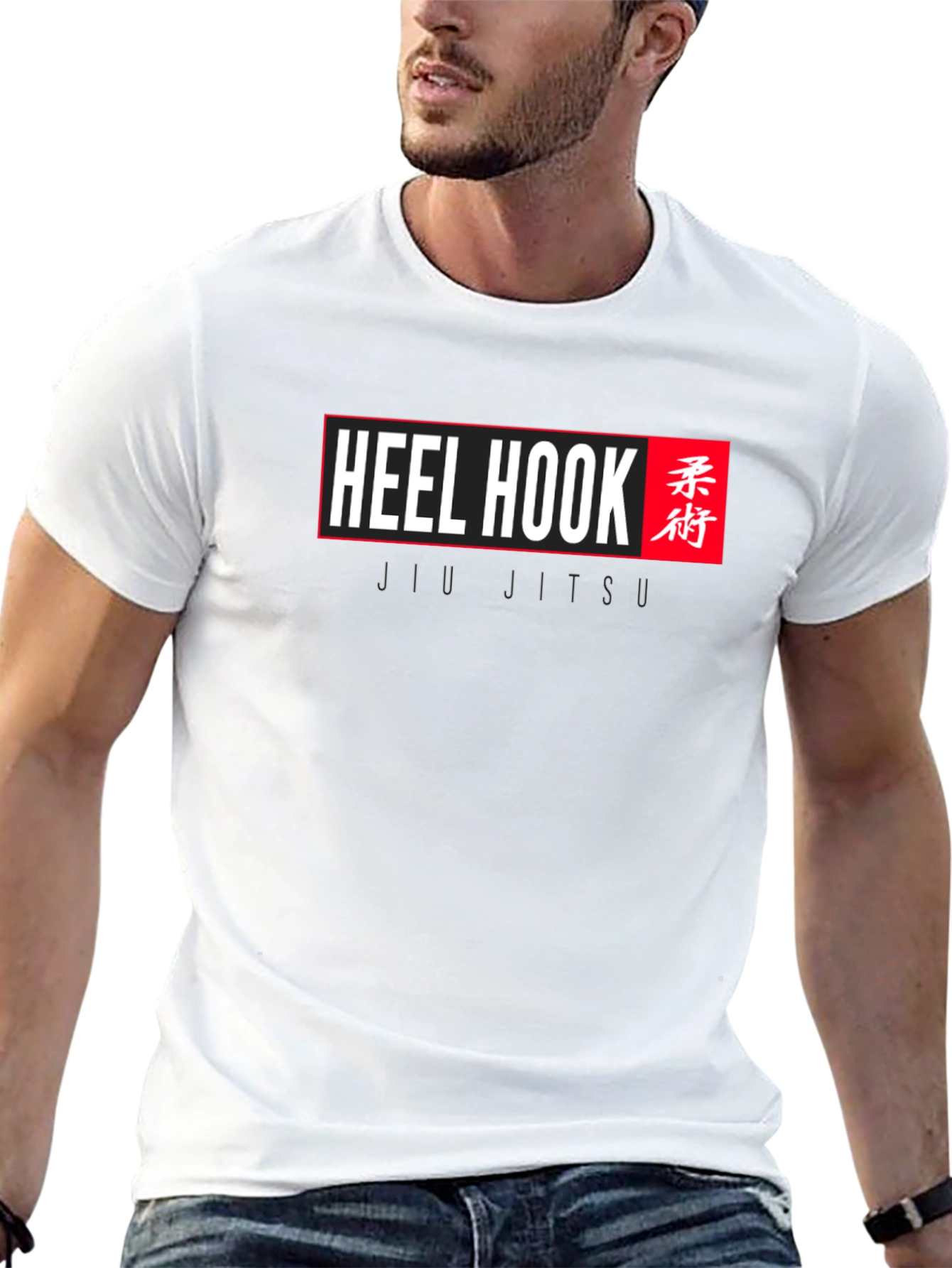 Black Heel Hook Jiu Jitsu T-Shirt - Black view 13