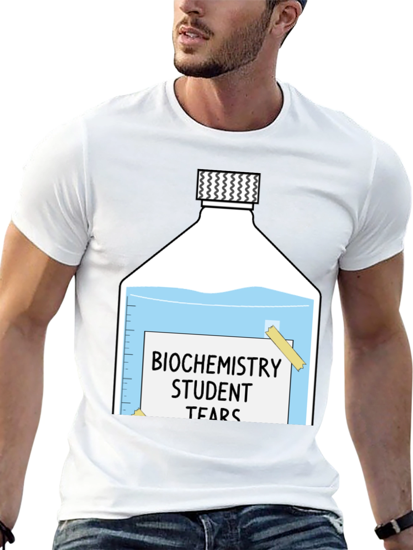 Black Biochemistry Student Tears T-Shirt view 13
